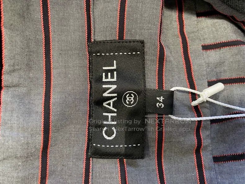 Chanel Chanel 22B velvet striped collar shirt Size XXS / US 00 / IT 34 - 4 Thumbnail