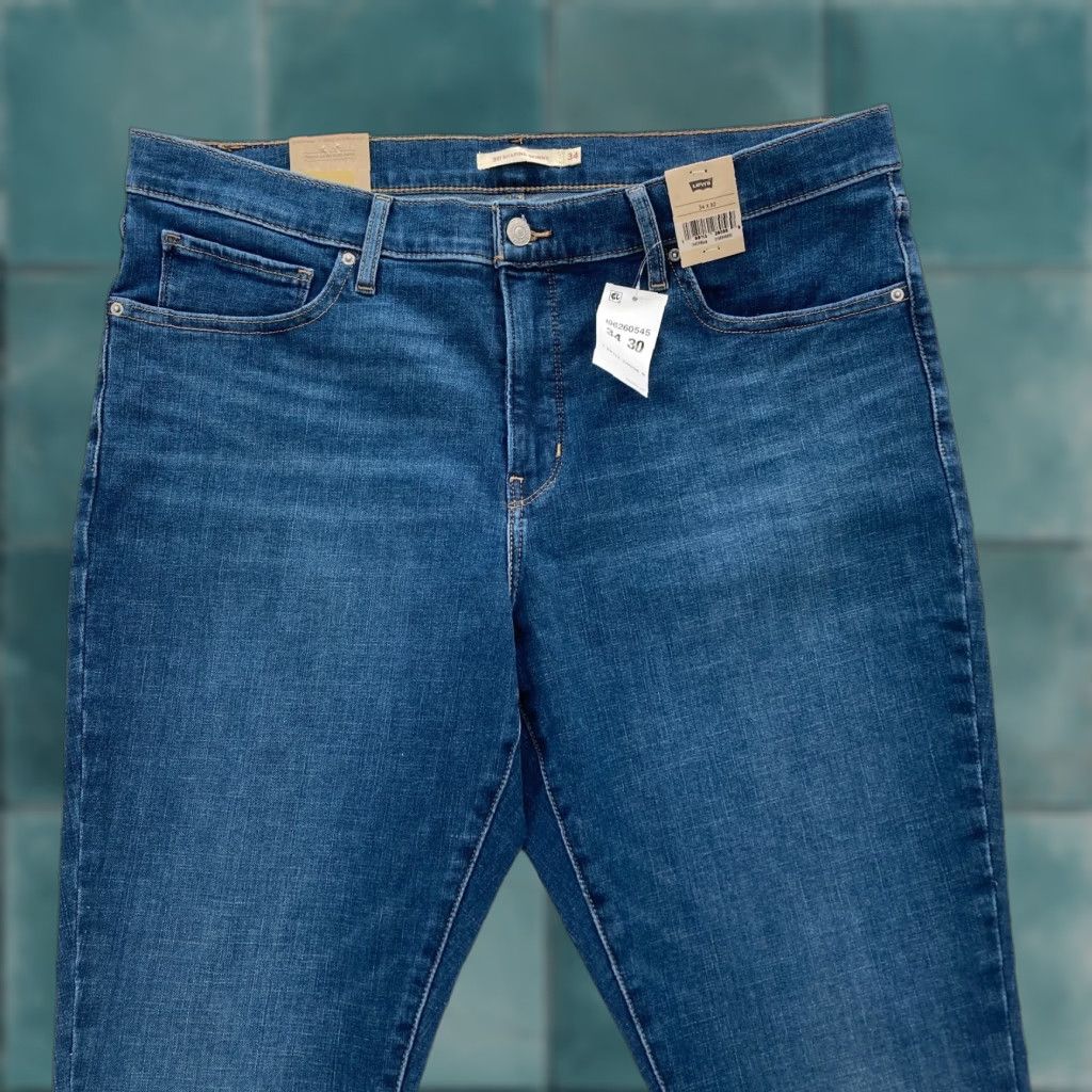 Levi's Levi's 311 Shaping Skinny Jeans Women's 34 Medium Wash Blue Stretch Denim Pants Jeans Size 24" / US 00 / IT 34 - 1 Thumbnail