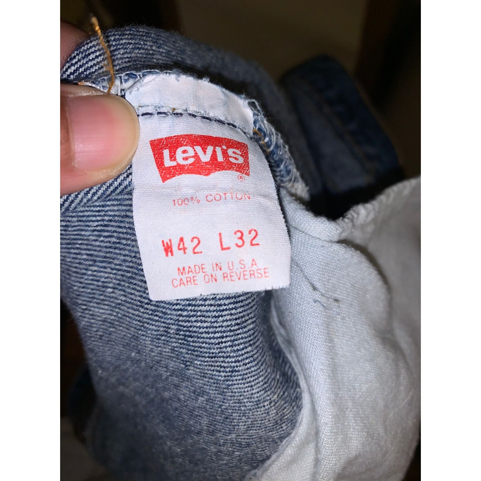 Levi's Vintage 1990 Levis 505 42x32 Made In USA Greensboro Size US 42 / EU 58 - 3 Thumbnail