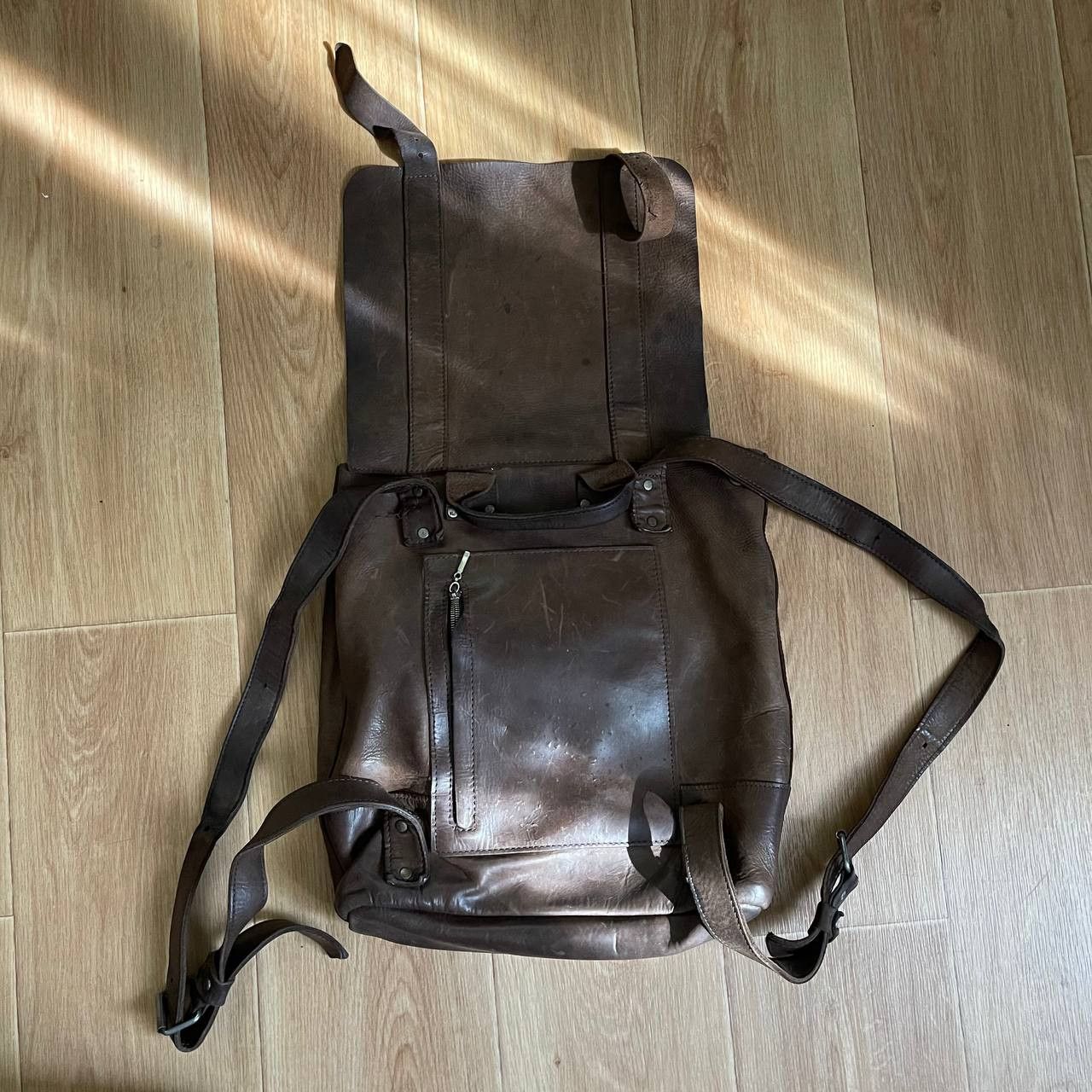 Japanese Brand Leather Backpack Size ONE SIZE - 14 Thumbnail