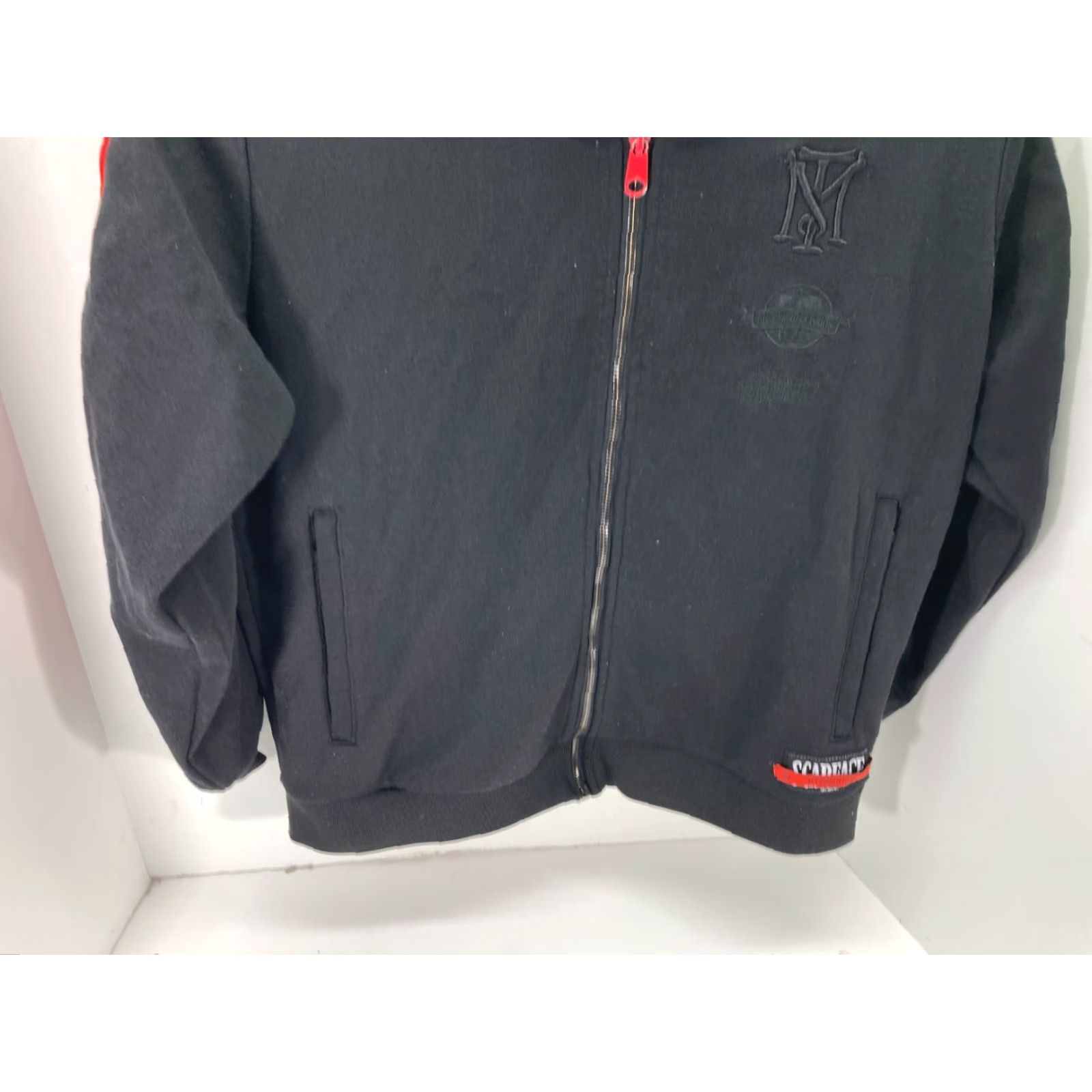 Palace Scarface Track Jacket Mens M Black Red Full Zip Pockets Size US M / EU 48-50 / 2 - 5 Thumbnail