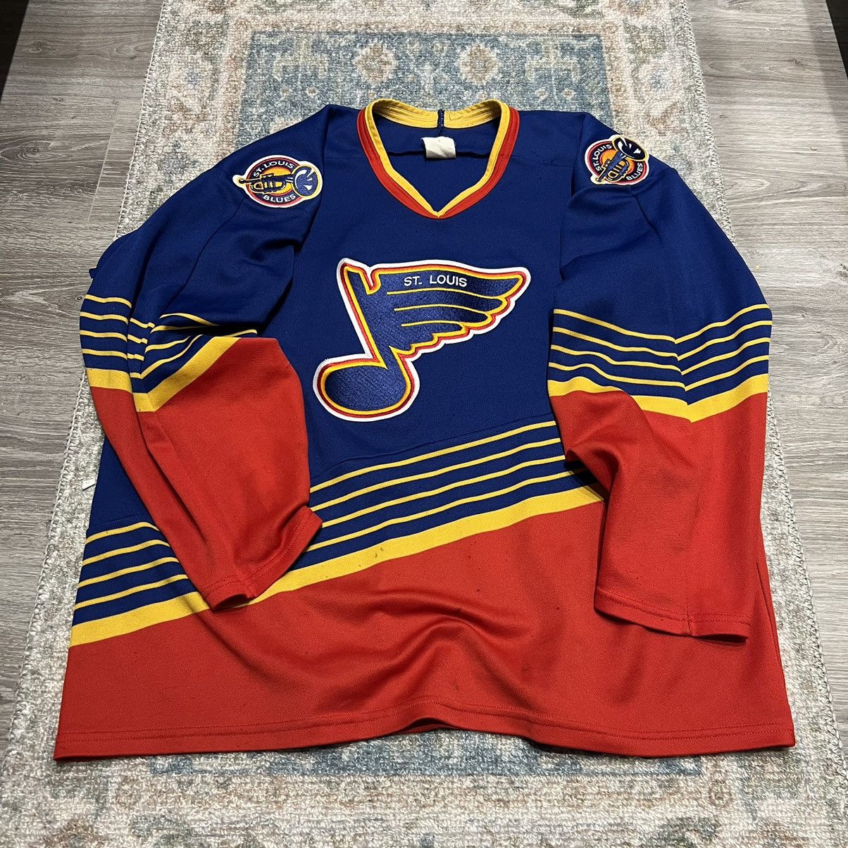 NHL BLUES HOCKEY ピステ プルオーバー CCM 古着 NHL BLUES HOCKEY ピステ プルオーバー CCM 古着 Vintage CCM St