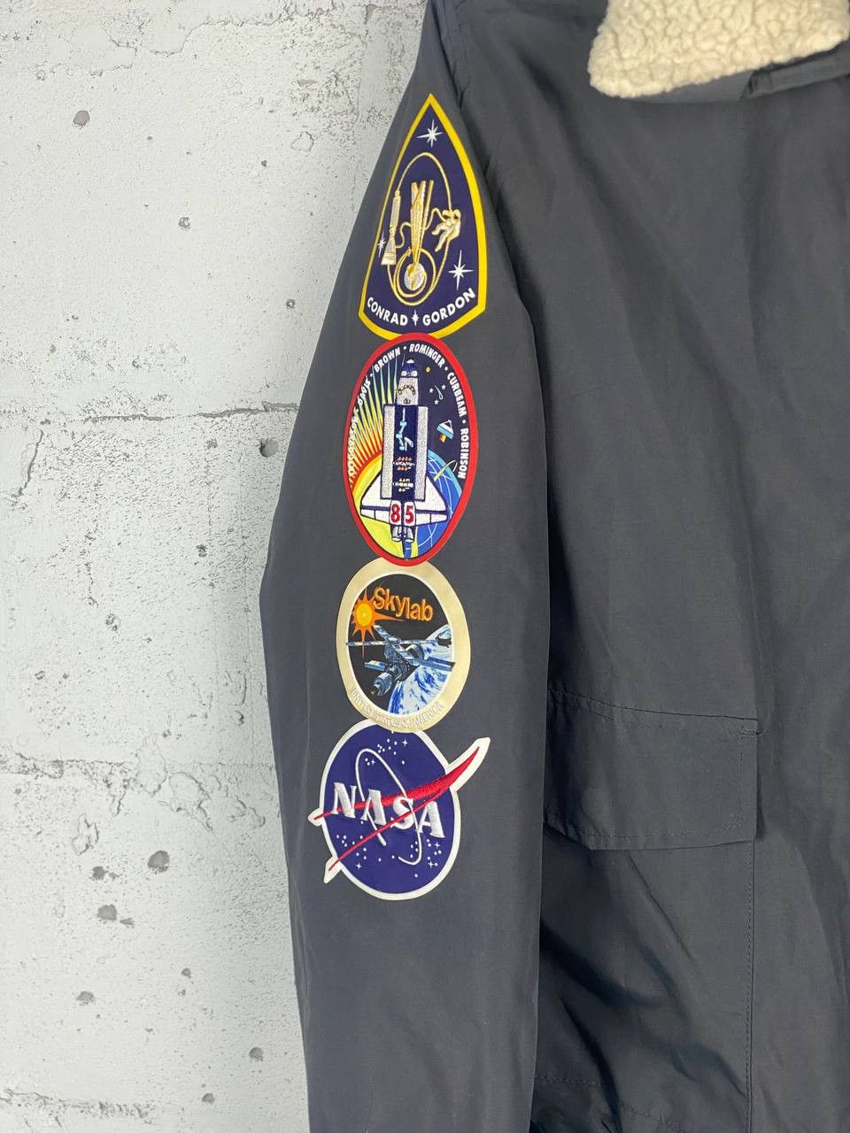 NASA Fur Trim Ma-1 Bomber Nasa Apollo Jacket Vintage Size US M / EU 48-50 / 2 - 3 Thumbnail