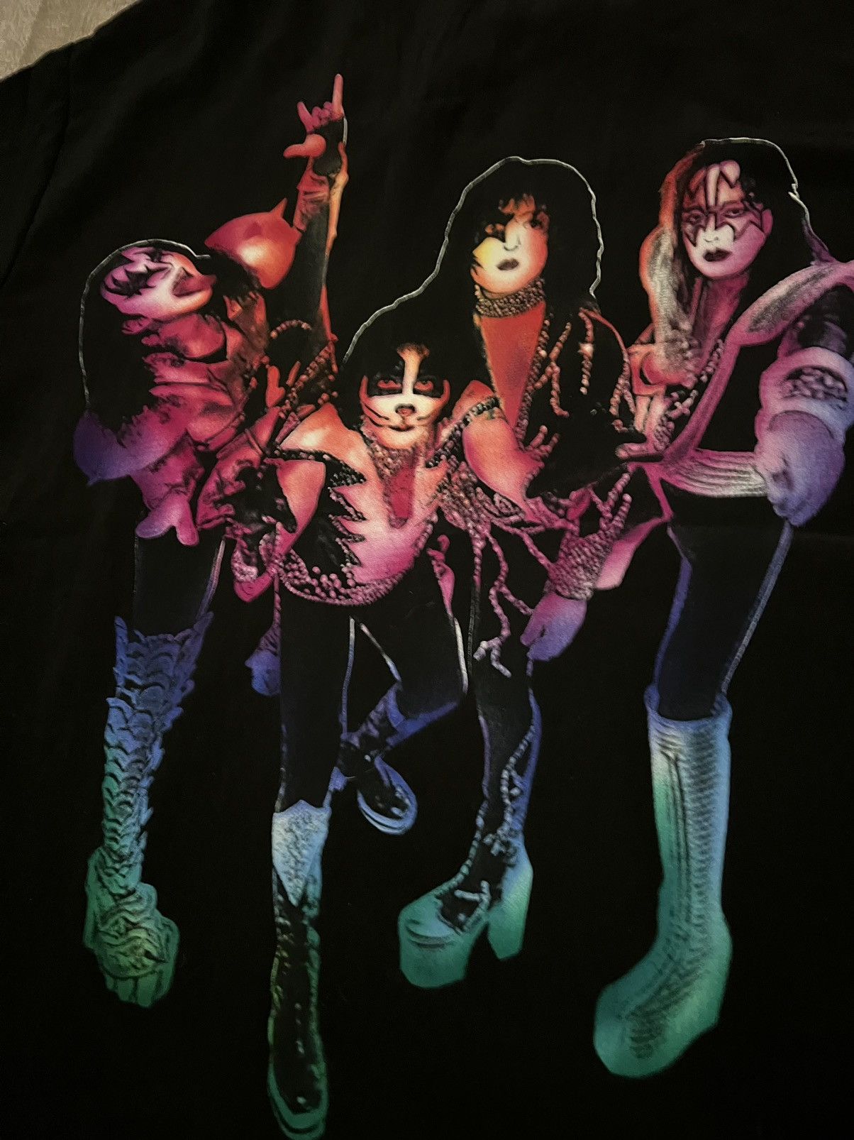 KISS × Vintage Vintage KISS Rockabilly Button Up Shirt size Medium 23x28.5 Size US M / EU 48-50 / 2 - 6 Thumbnail