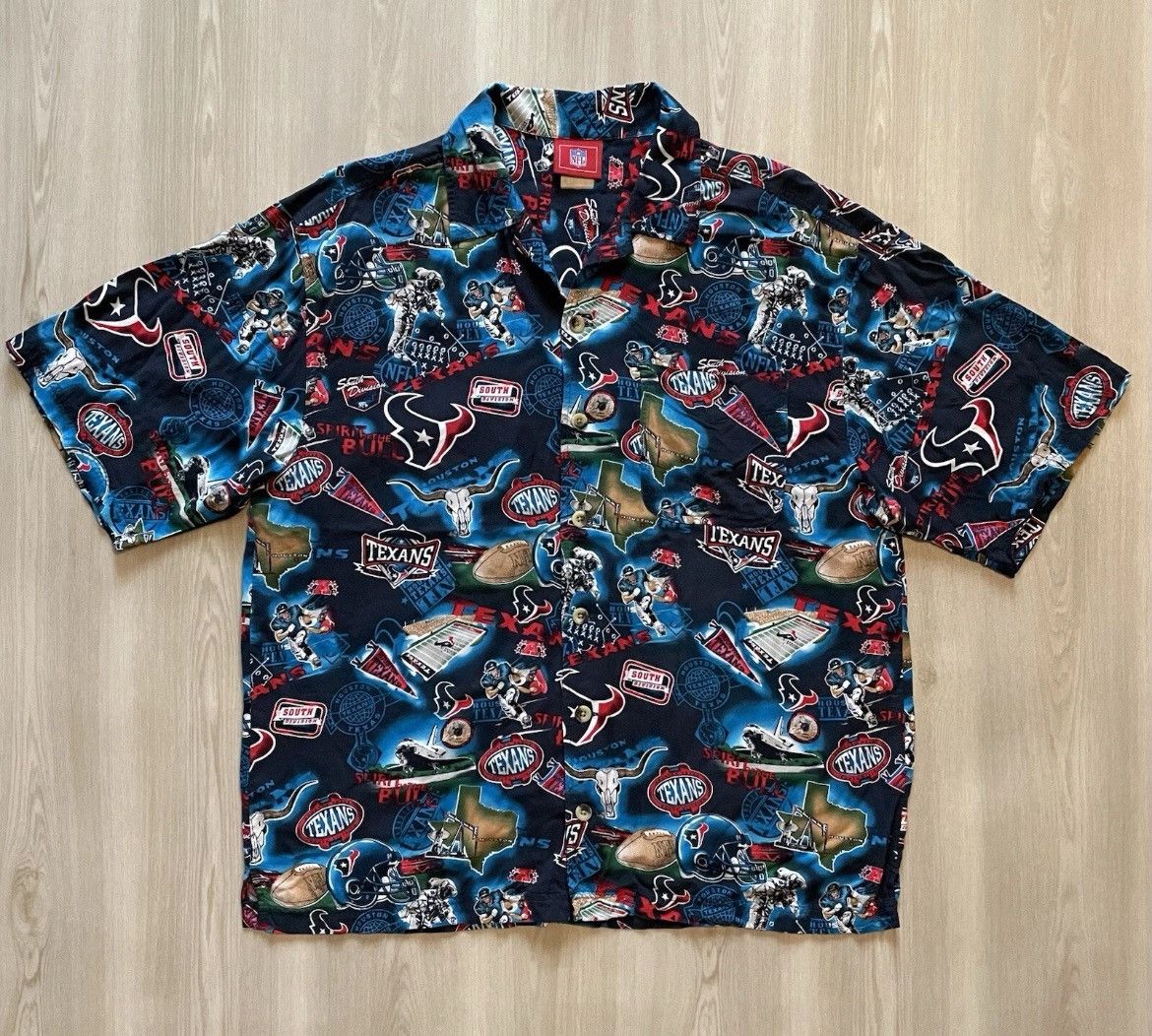 Vintage 2004 Houston Texans Inaugural Season Button Up Shirt Sz XL Size US XL / EU 56 / 4 - 1 Thumbnail
