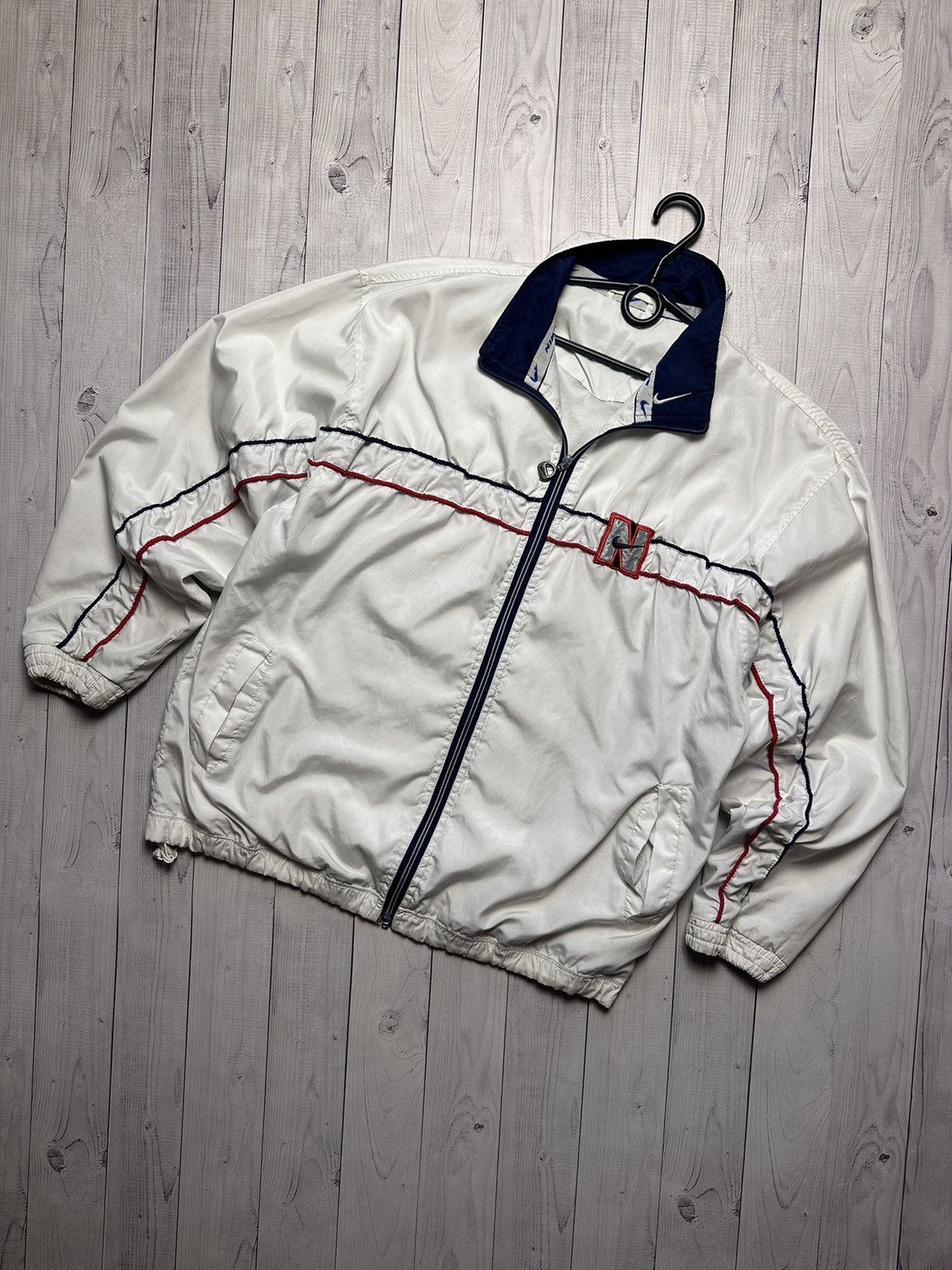 Nike × Vintage Vintage Nike track jacket logo size M rare Size US M / EU 48-50 / 2 - 1 Thumbnail