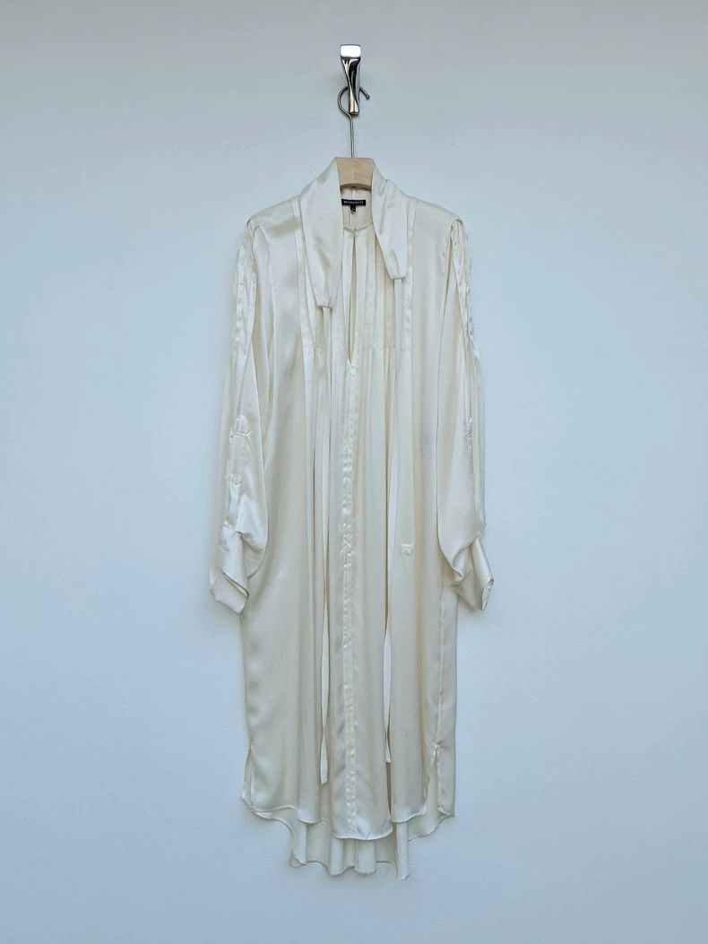 Ann Demeulemeester Ann Demeulemeester Silk Long Sleeve Shirt-yf Size US M / EU 48-50 / 2 - 1 Thumbnail