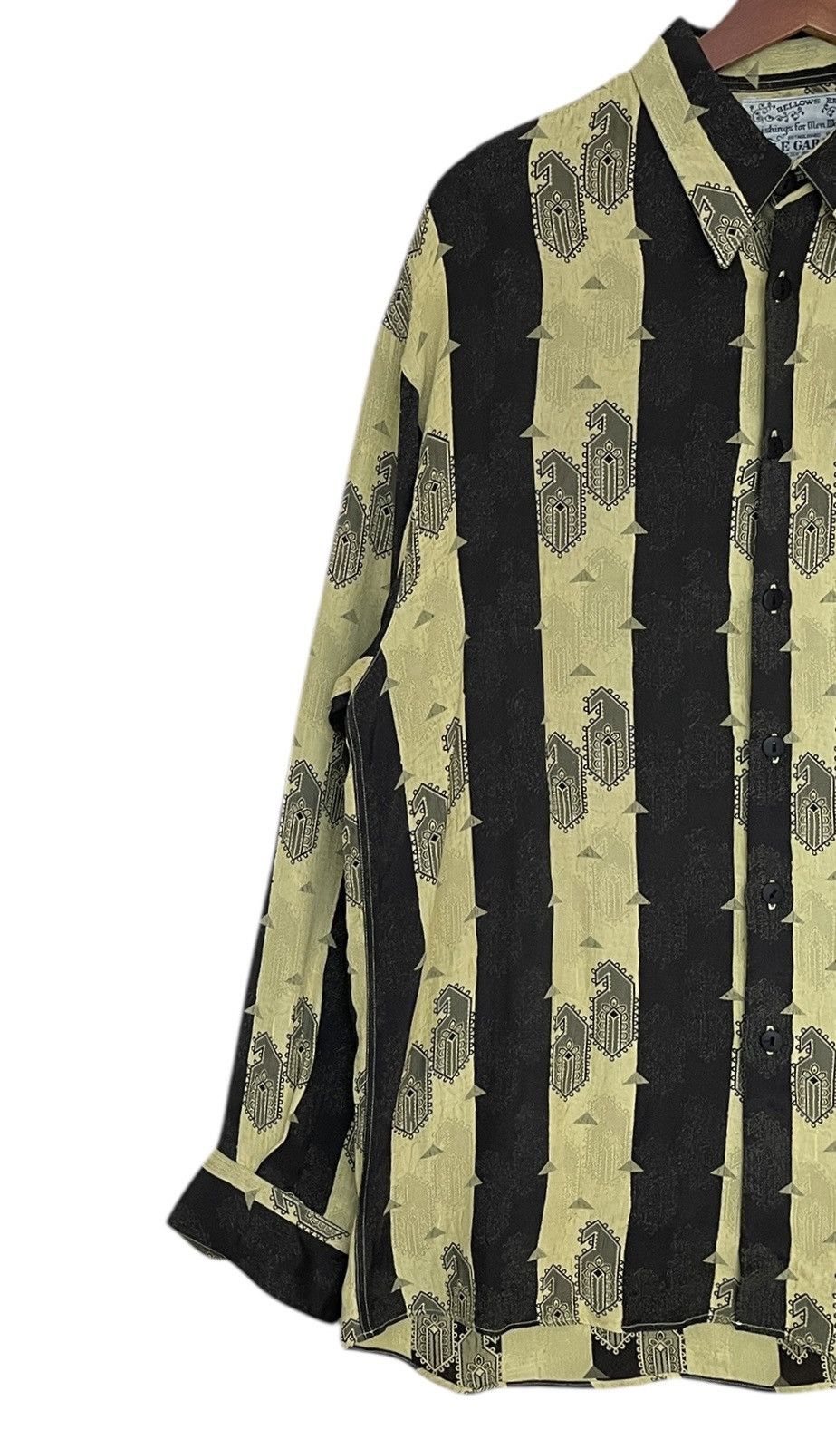 Vintage Vintage Bellows Brut Le Garage & Devoré Pattern Shirt 1990s Size US M / EU 48-50 / 2 - 3 Thumbnail