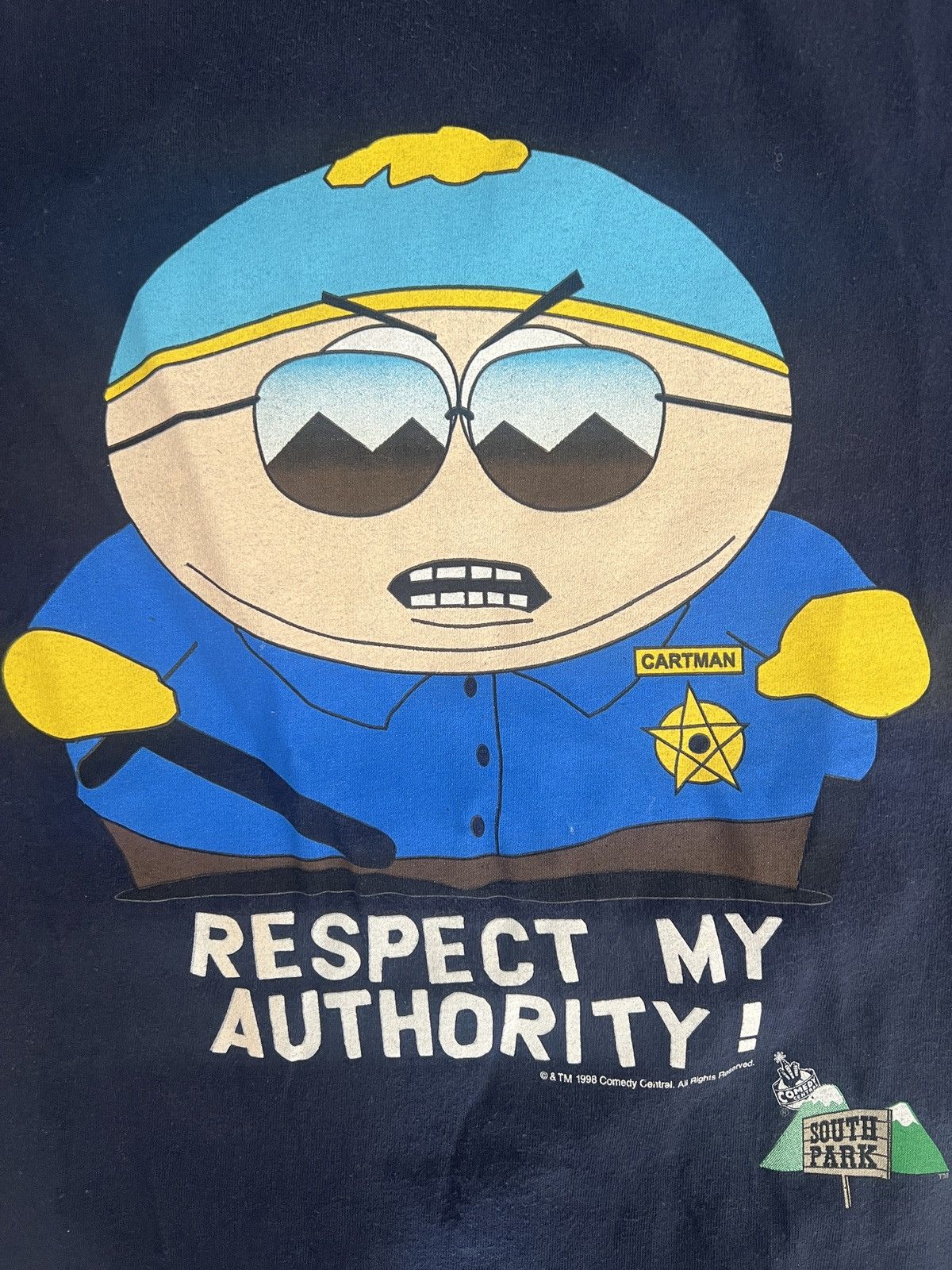 Tultex South Park Cartman Respect My Authority Comedy Cartoon 90s Size US L / EU 52-54 / 3 - 2 Thumbnail