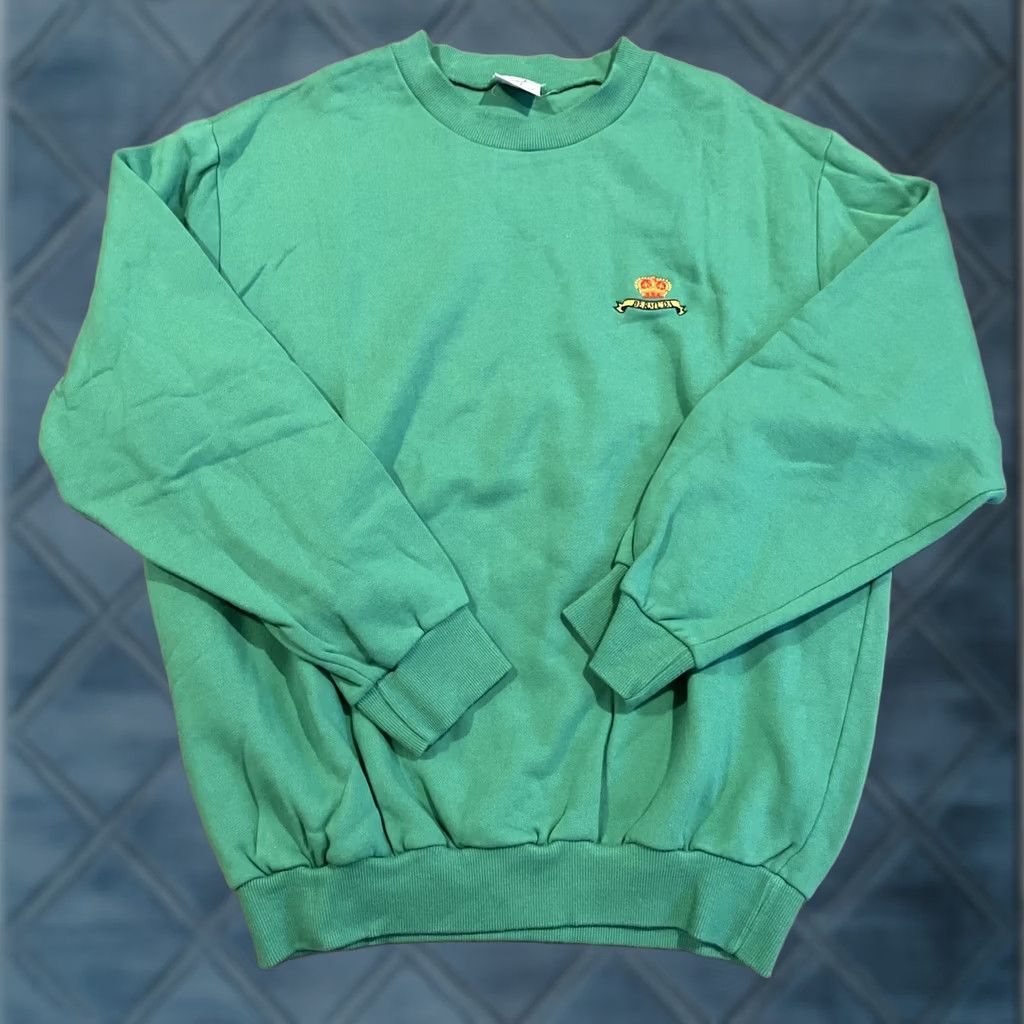 Vintage VINTAGE Trimingham’s Bermuda Embroidered Crown Green Sweatshirt M RARE Size US M / EU 48-50 / 2 - 1 Thumbnail