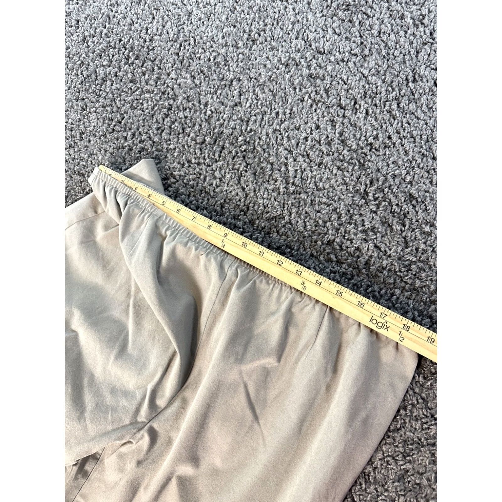 Eileen Fisher VINTAGE Eileen Fisher Pants Women 2X Gray Organic Cotton Stretch Wide Leg Cropped Size 40" / US 18 - 4 Thumbnail
