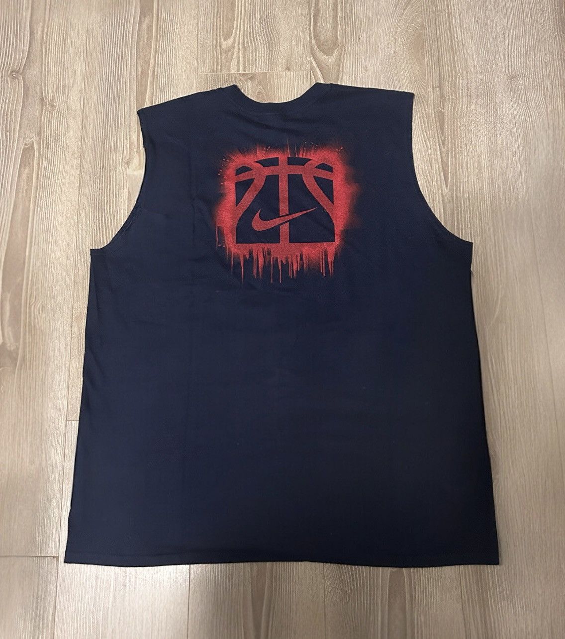 Nike New Y2K Nike Basketball Hoops Navy Blue & Red Tank Top XL Size US XL / EU 56 / 4 - 2 Thumbnail