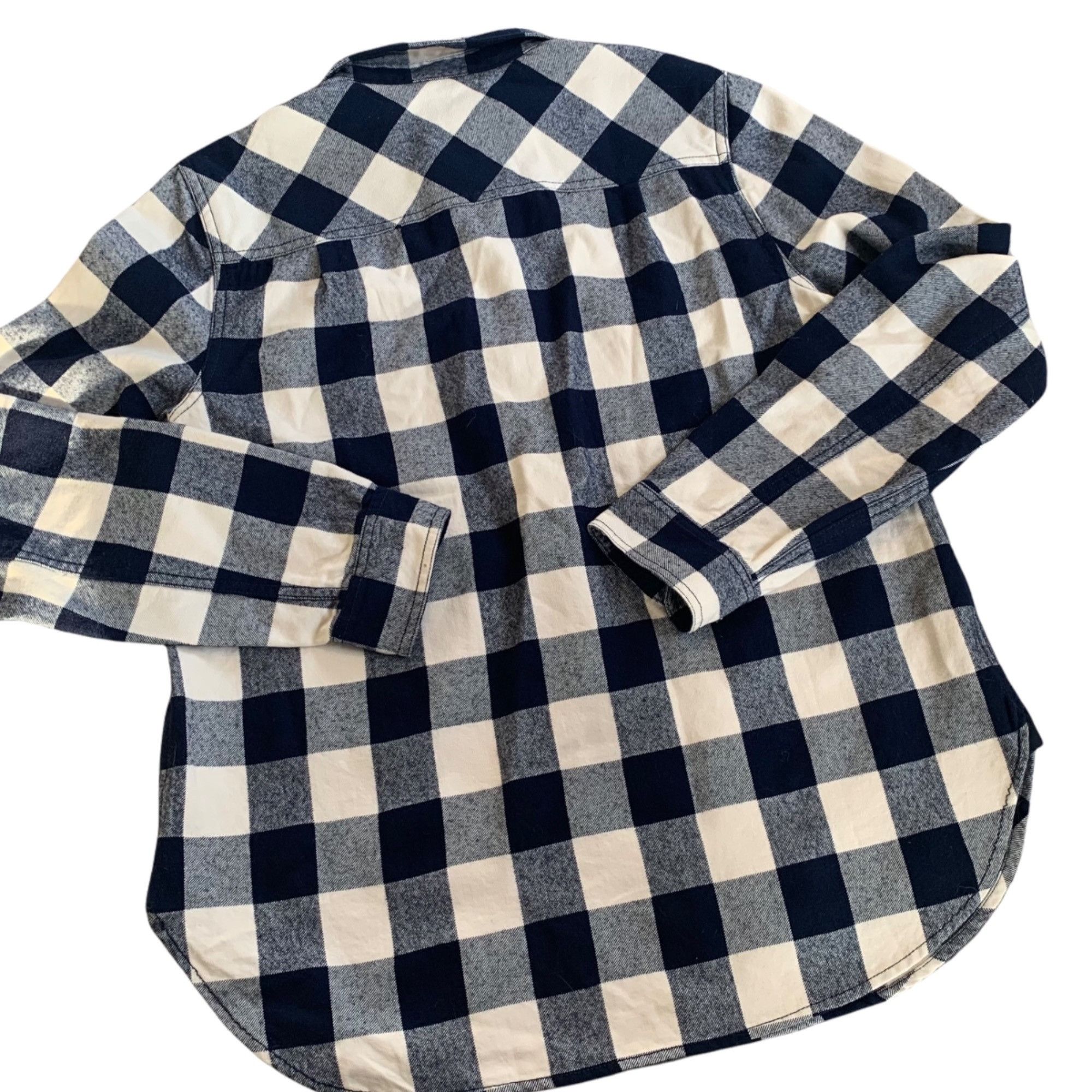 J.Crew J.Crew Wool Checked Pullover Flannel Shirt S Size US S / EU 44-46 / 1 - 3 Thumbnail