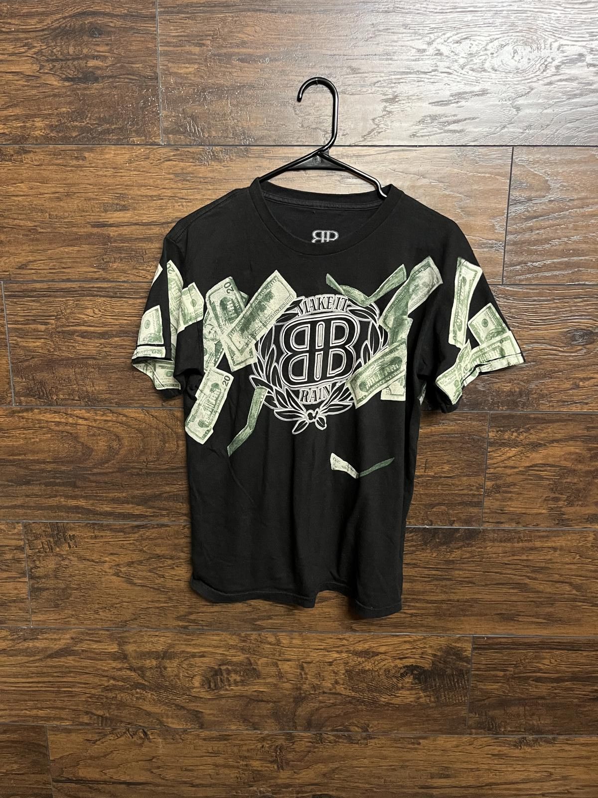 Designer Big Black T-shirt Make it Rain Shirt Rob & Big - S Size US S / EU 44-46 / 1 - 1 Thumbnail