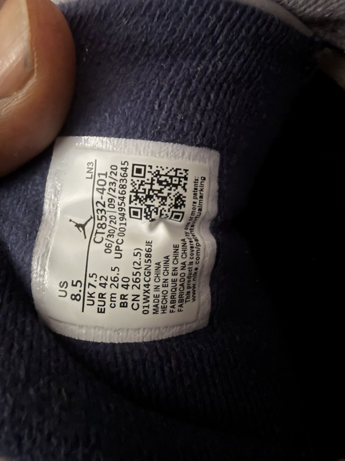Jordan Brand Air Jordan 3 Retro 'Georgetown' Size US 8.5 / EU 41-42 - 7 Thumbnail