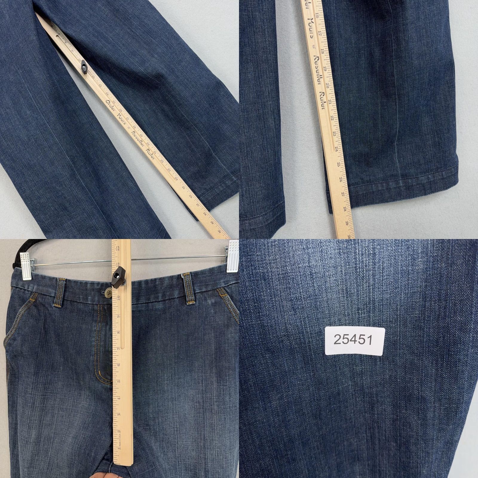 Talbots VINTAGE Talbots Jeans Womens 10 Blue High Rise Straight Leg Denim Stretch 90s Womens Size 32" / US 10 / IT 46 - 9 Thumbnail