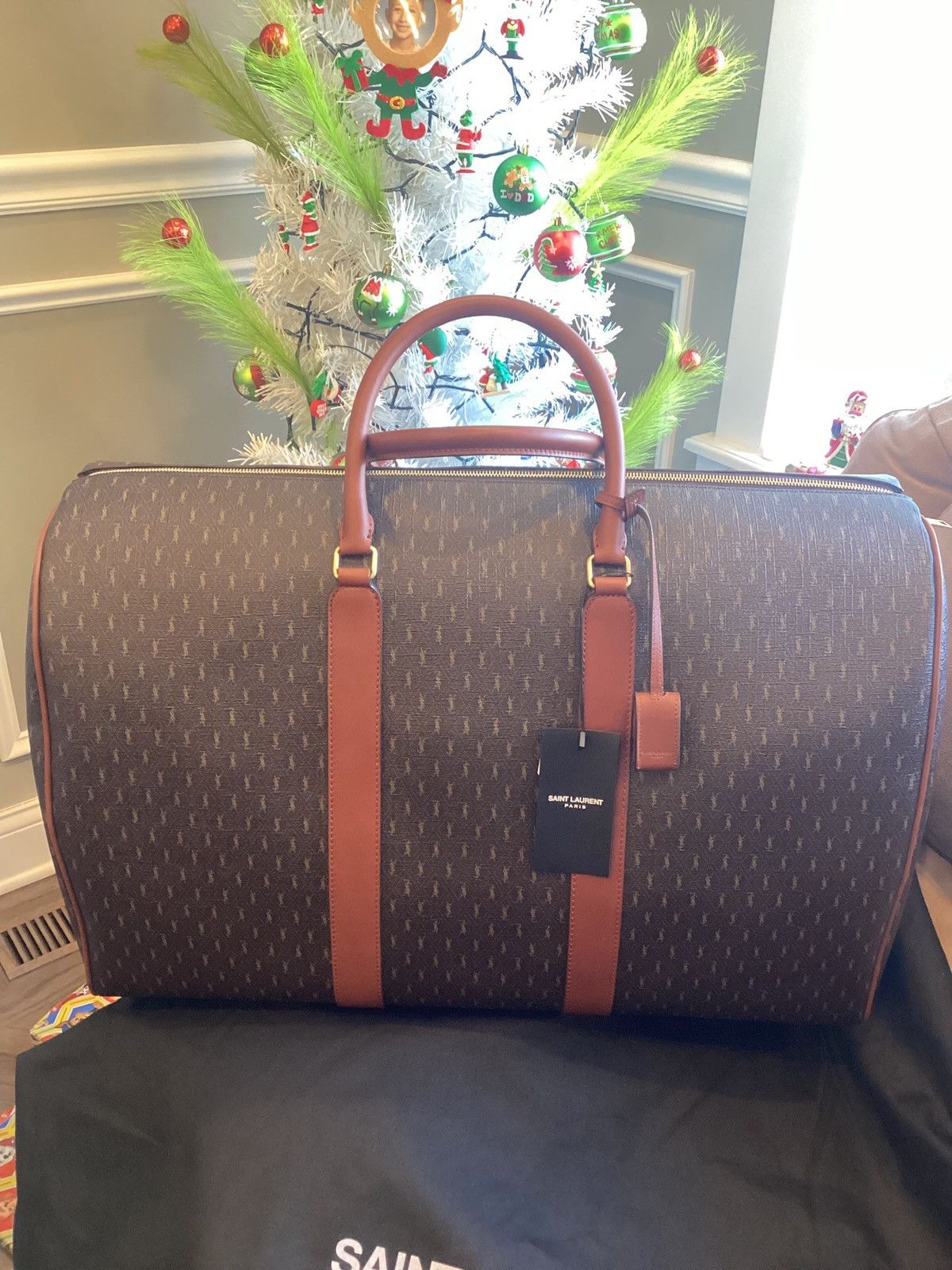 Yves Saint Laurent Saint Laurent monogram canvas duffel bag Size ONE SIZE - 1 Thumbnail