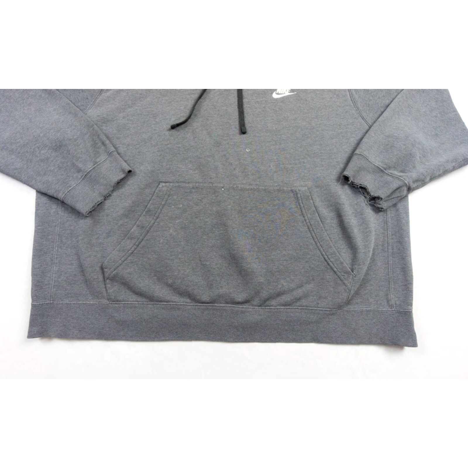 Nike Nike Hoodie Adult 2XL Gray Swoosh Embroidered Logo Pullover Sweatshirt Sweatshirt Men Large Casual All Seasons 90s Football Anniversary? Size US XXL / EU 58 / 5 - 4 Thumbnail