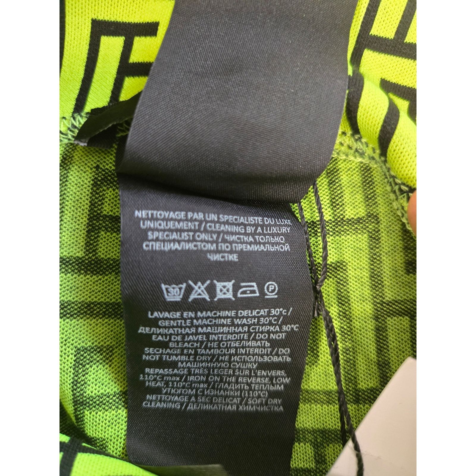 Balmain Balmain Monogram Jacquard Jersey Womens Green Leggings Sz XS Size 27" / US 4 / IT 40 - 6 Thumbnail