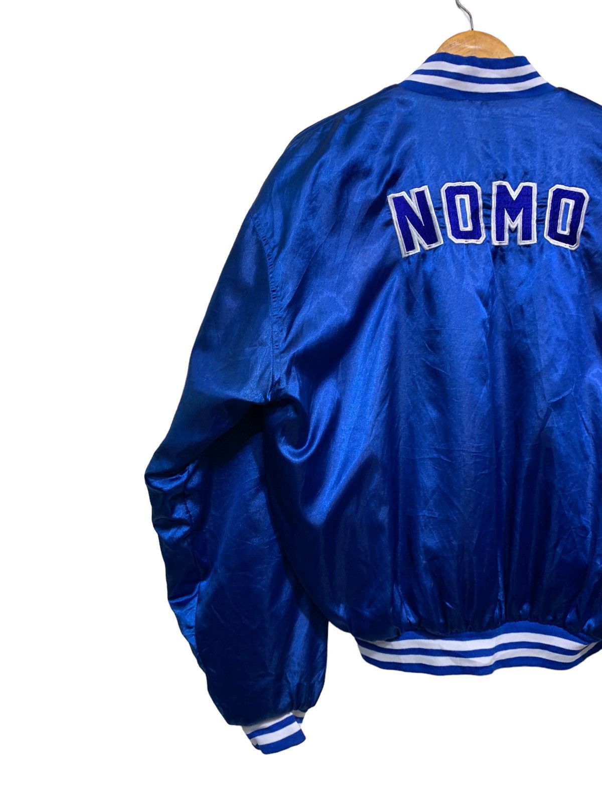 MLB × Vintage 🔥VTG NOMO L.A DODGERS SATEEN BOMBER JACKETS Size US M / EU 48-50 / 2 - 6 Thumbnail