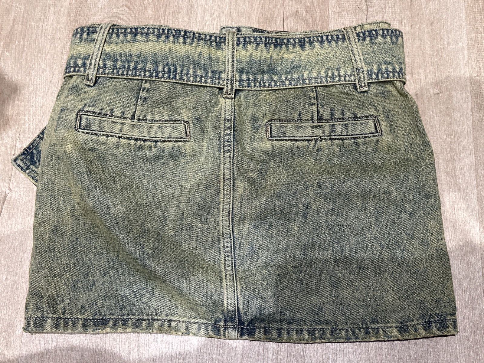 Other wide belt bronzer low waist vintage feeling denim skirt Size 24" / US 00 / IT 34 - 3 Thumbnail