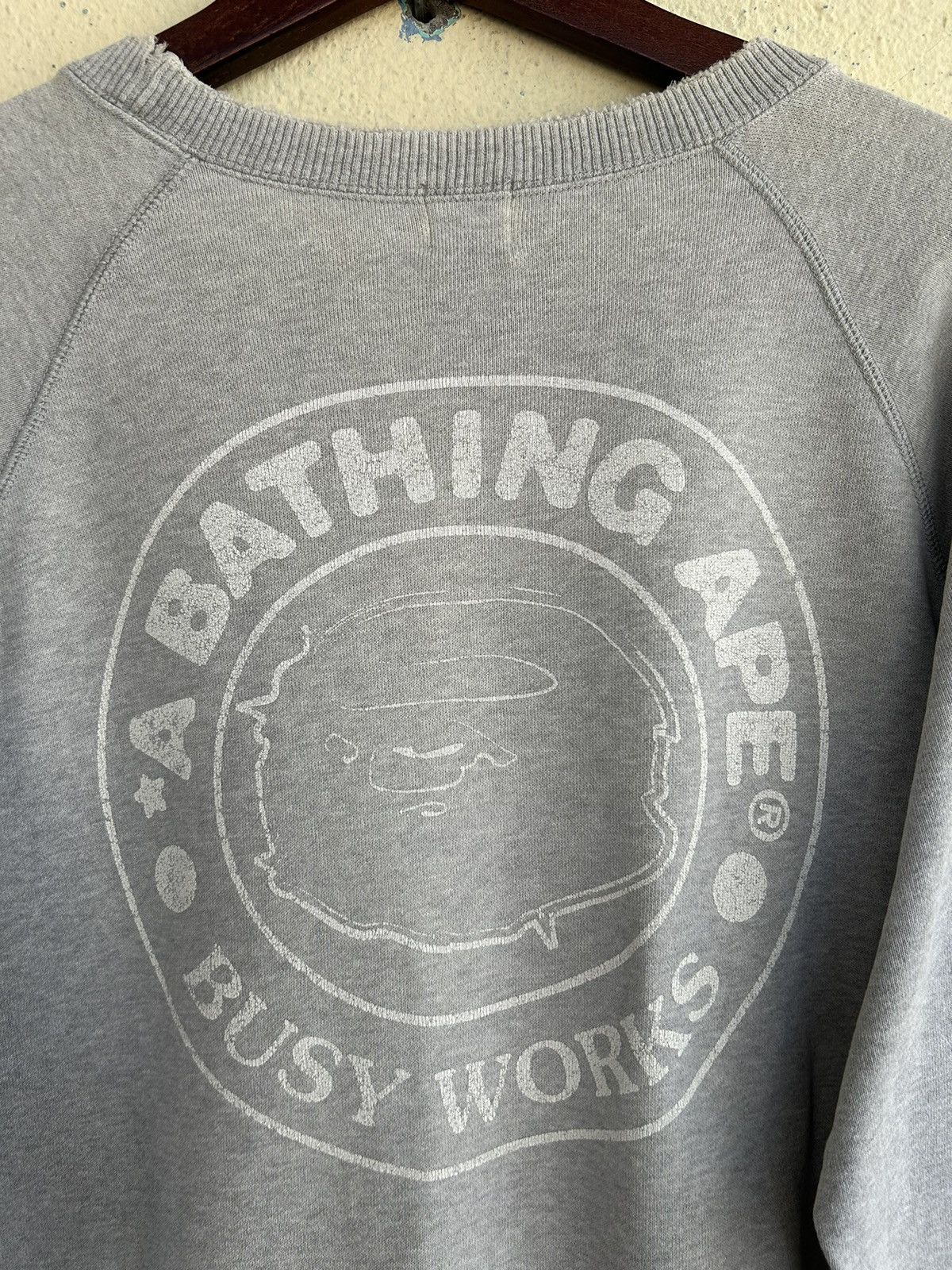 Bape A Bathing Ape Busy Works Crewneck Sweatshirt Size US M / EU 48-50 / 2 - 3 Thumbnail
