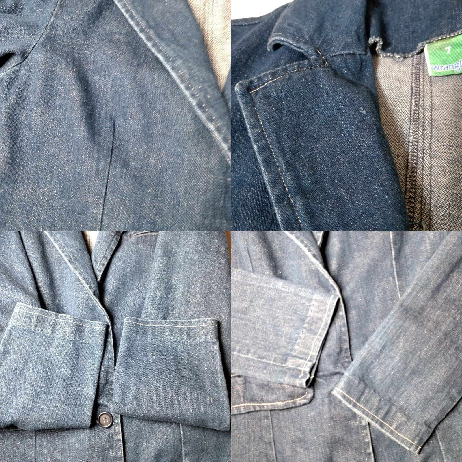 Wrangler VINTAGE Wrangler Denim Blazer Women 7 Blue Indigo Western Office Wear Jean Blazer Size 28" / US 6 / IT 42 - 10 Thumbnail