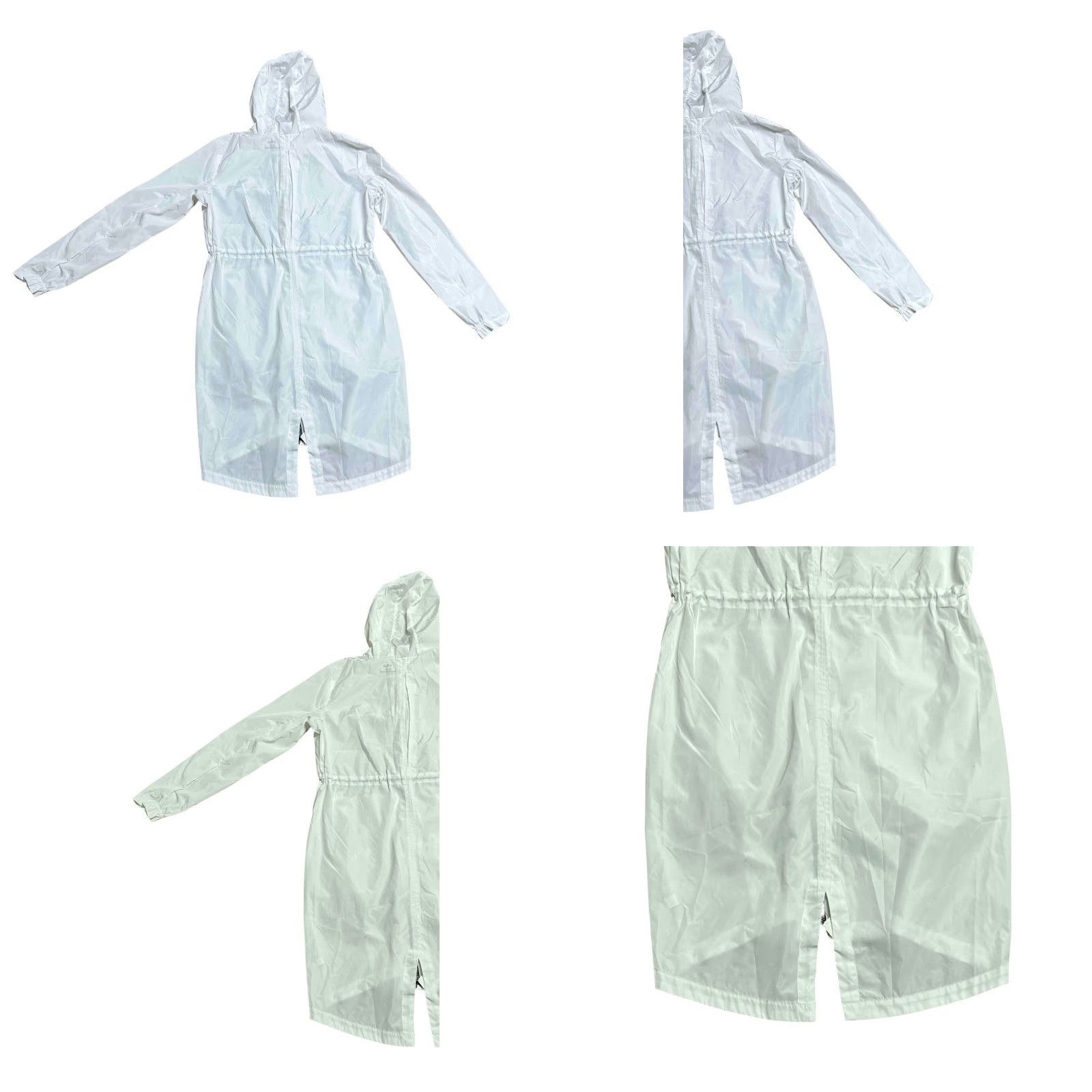 Fila FILA White Water Resistant Trench Coat Woman M Zip Long Casual Workwear Travel Sports Outdoor Shell Polyester Size M / US 6-8 / IT 42-44 - 9 Thumbnail