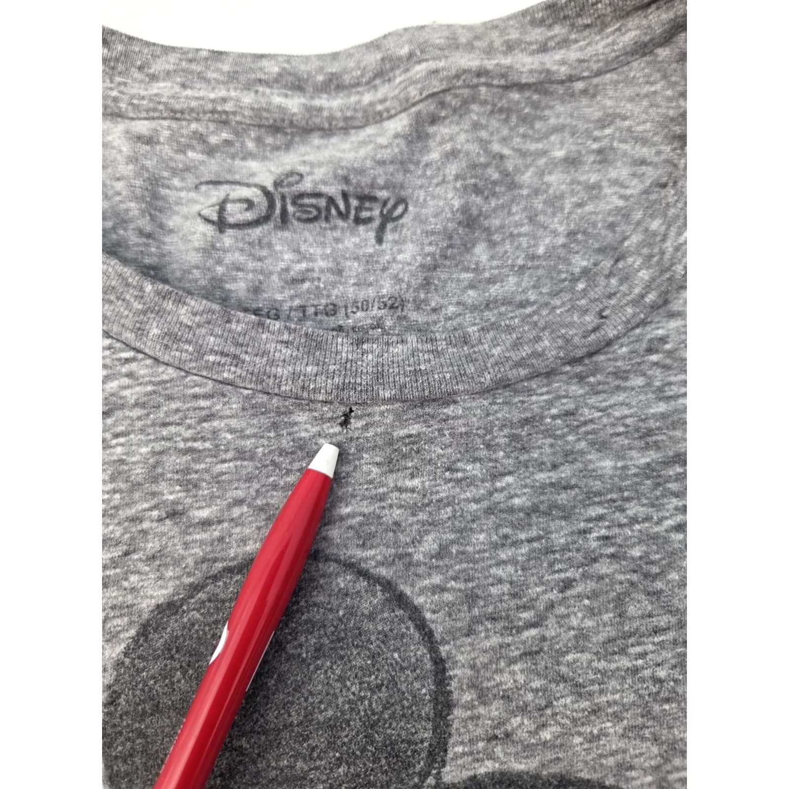 Disney VINTAGE Disney Mickey Mouse T Shirt Mens 2XL Short Sleeve Distressed Gray READ Size US XXL / EU 58 / 5 - 3 Thumbnail