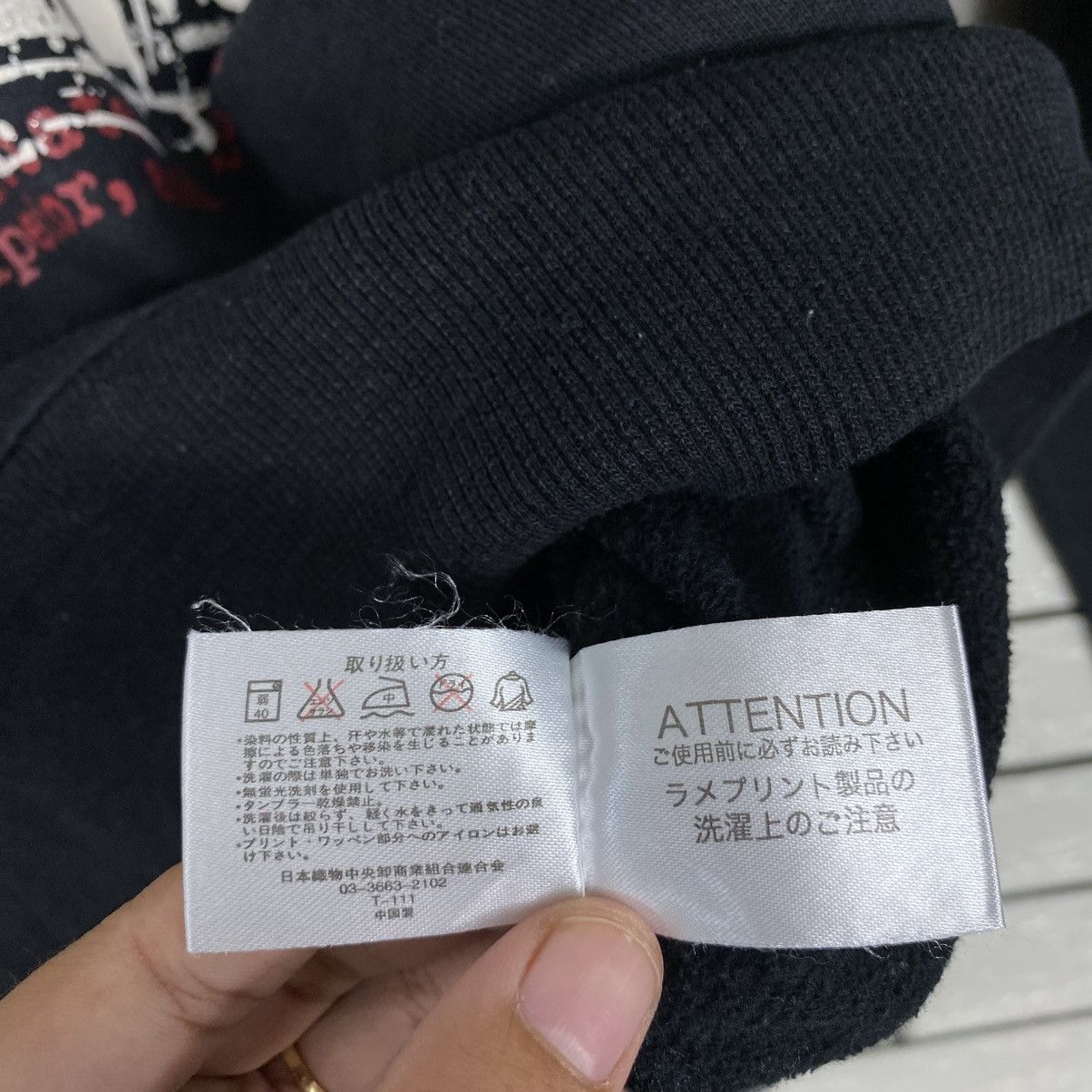 Japanese Brand Punk Design Biker Sweatshirt Black Edge Big Logo Size US M / EU 48-50 / 2 - 15 Thumbnail