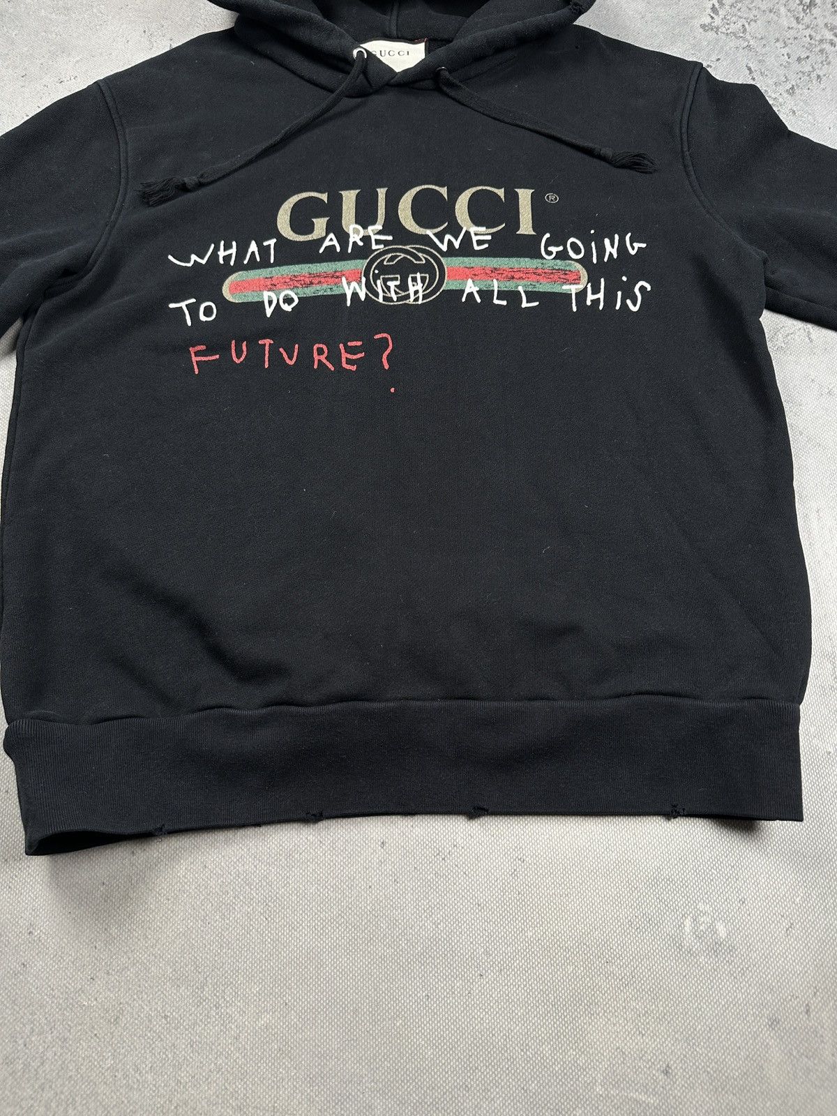 Gucci Gucci Coco Capitán Future Logo Hoodie Black Oversized Italy Size US M / EU 48-50 / 2 - 4 Thumbnail