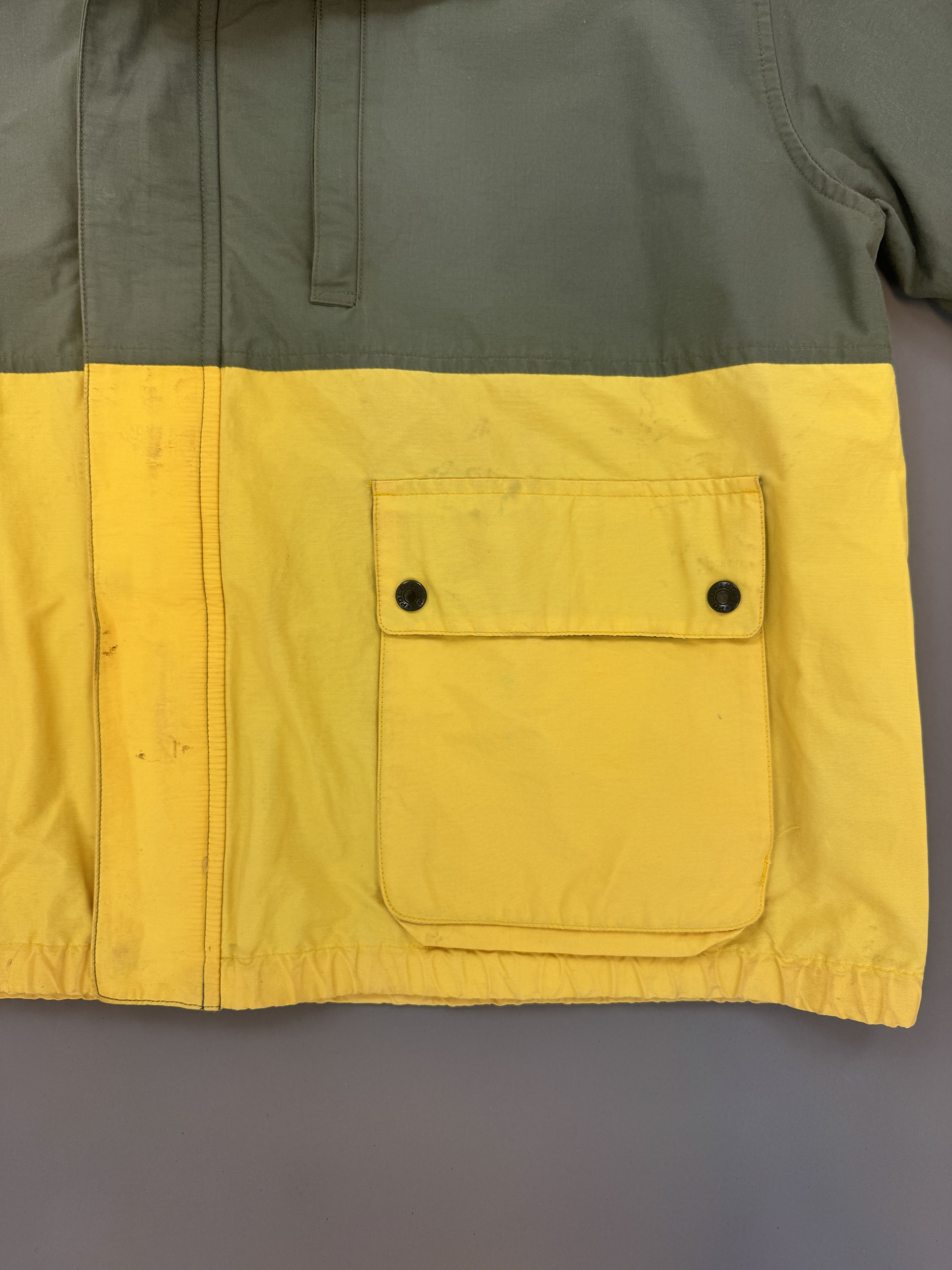 Ralph Lauren Sport Vintage Polo Sport Olive & Yellow Windbreaker Size US XL / EU 56 / 4 - 7 Thumbnail