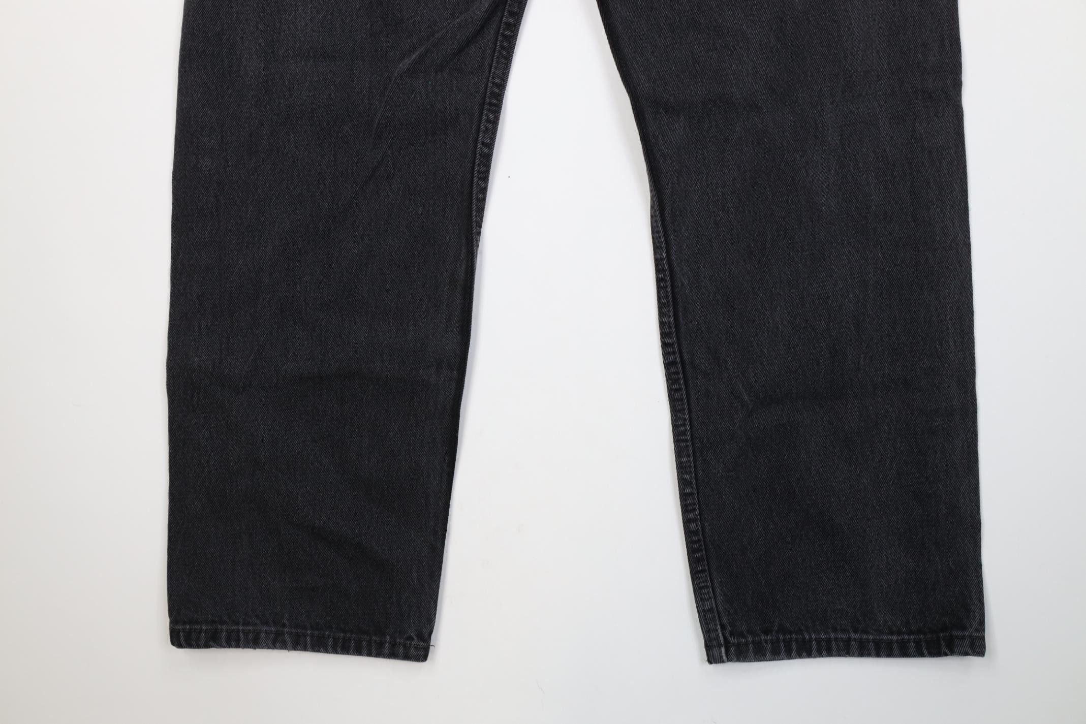 Levi's Vintage Y2K Levis 505 Regular Fit Straight Leg Jeans Black Size US 36 / EU 52 - 15 Thumbnail