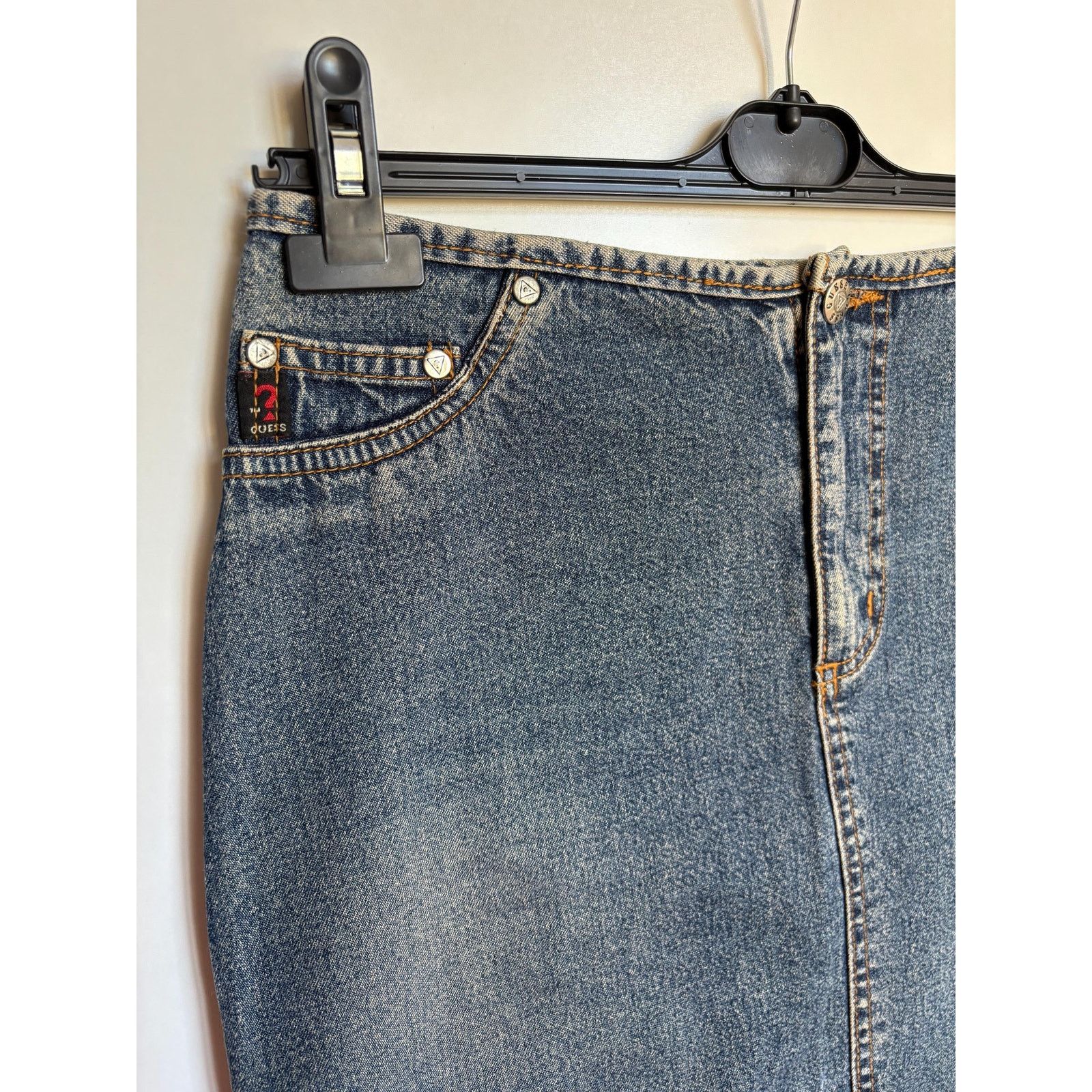 Guess × Vintage Vintage Guess USA Denim Skirt Sz 32 Y2K 90s Rare Archive Size 32" / US 10 / IT 46 - 5 Thumbnail