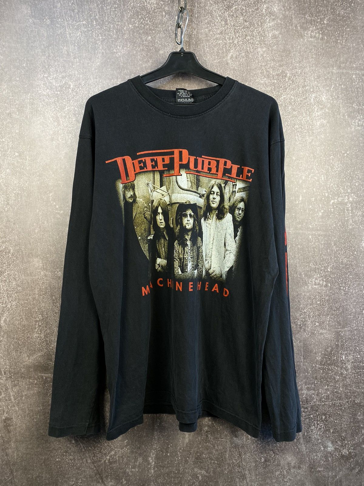 Band Tees × Vintage Vintage Deep Purple Machine Head Black T Shirt 90s Classic Size US L / EU 52-54 / 3 - 1 Thumbnail