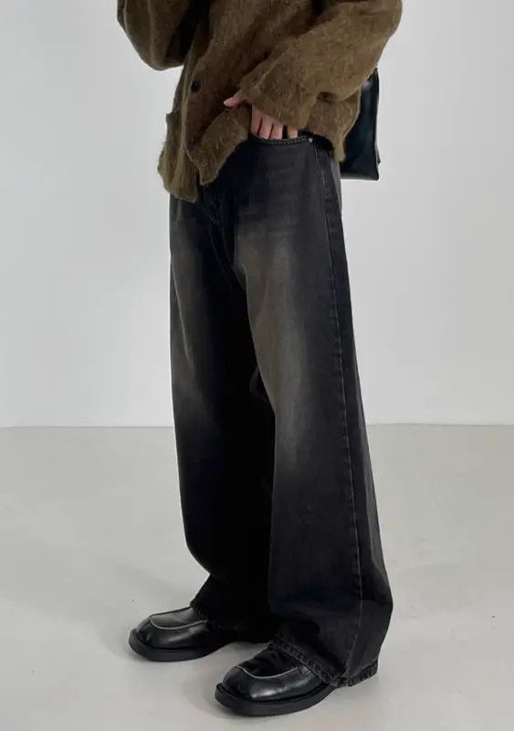 Japanese Brand Kizuki x Juri Vintage washed distressed loose wide-leg jeans Size US 32 / EU 48 - 3 Thumbnail