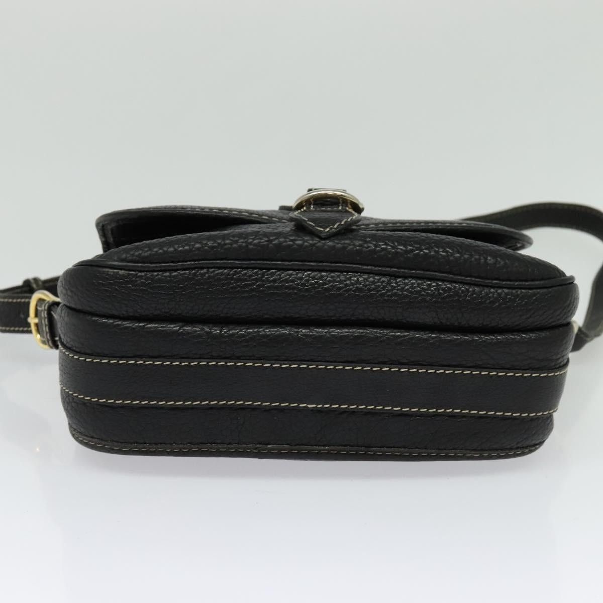 Celine CELINE Shoulder Bag Leather Black Gold Size ONE SIZE - 9 Thumbnail