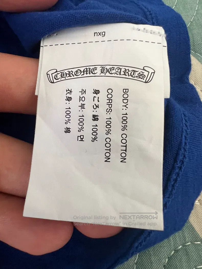 Chrome Hearts CHROME HEARTS Size S Klein blue star Sanskrit scroll V-neck Size US S / EU 44-46 / 1 - 6 Thumbnail