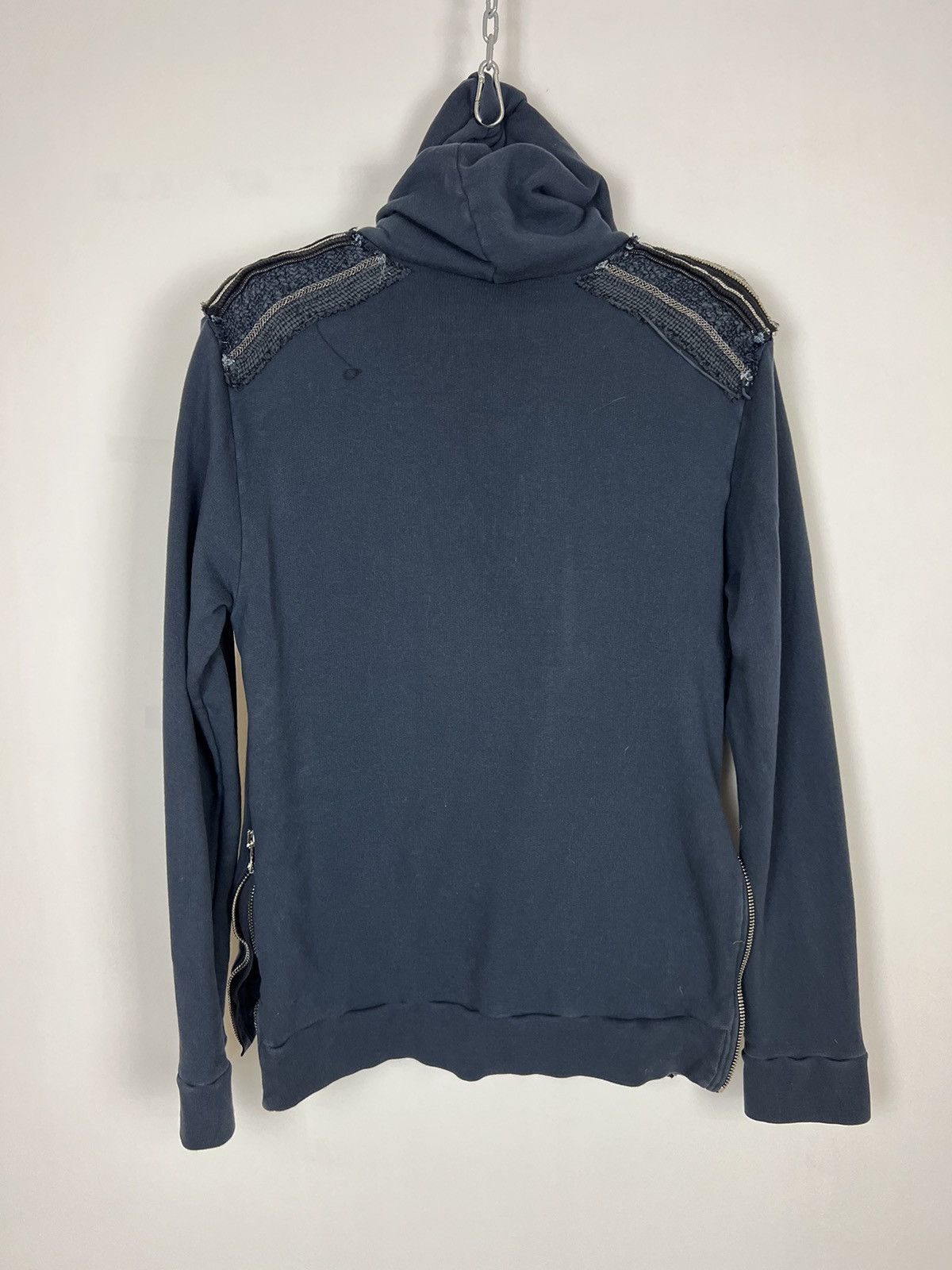BALMAIN ジップアップフーディー XS バルマン BALMAIN / スウェットデニム ジップアップパーカー