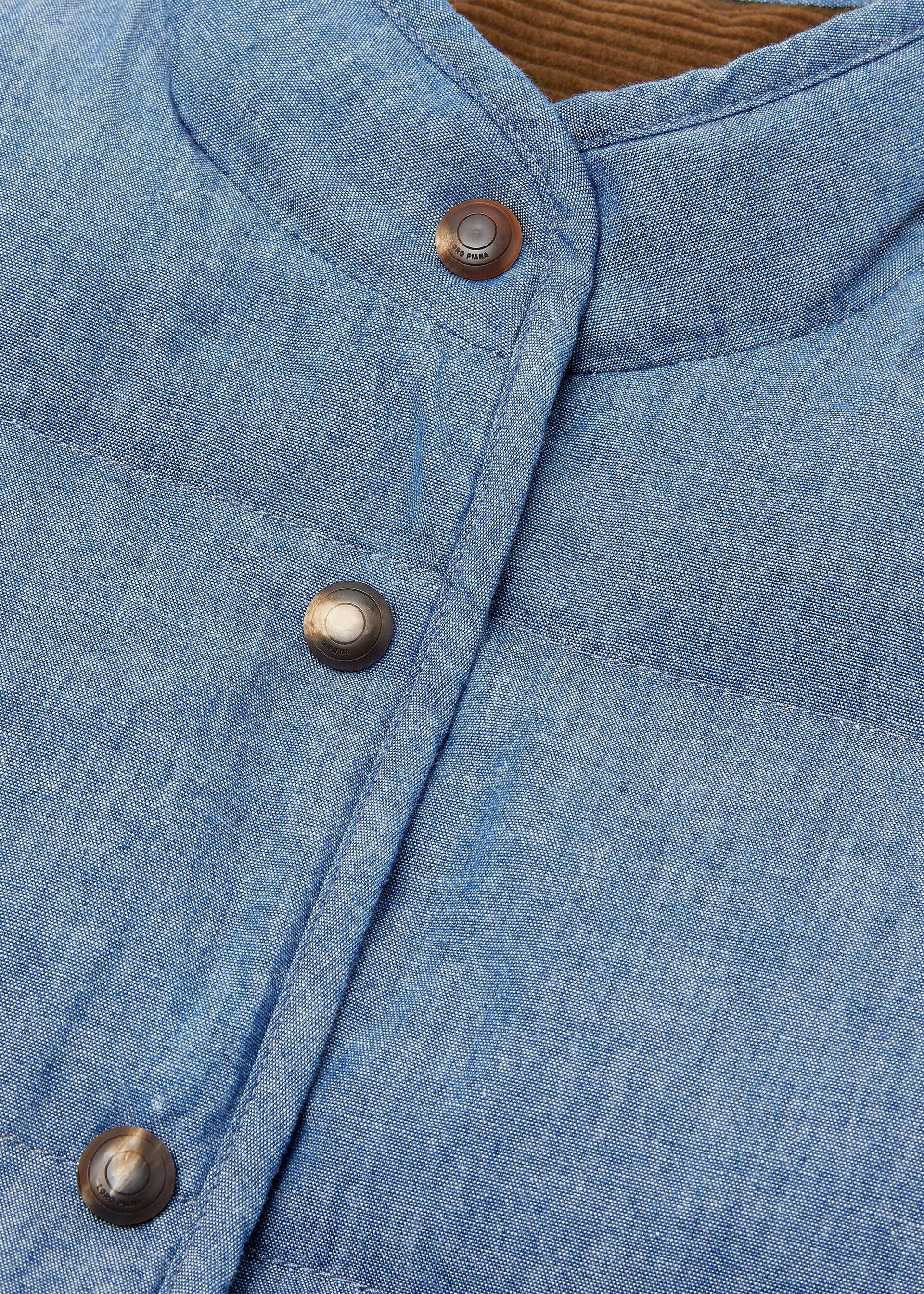 Loro Piana os11x0426 FAQ7741 Kris Vest in Aquifer Melange Size M / US 6-8 / IT 42-44 - 3 Thumbnail