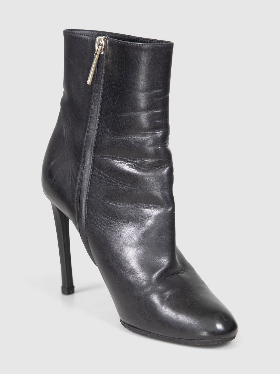 Dior Black Leather Zip Ankle Boots Size US 6.5 / IT 36.5 - 1 Thumbnail