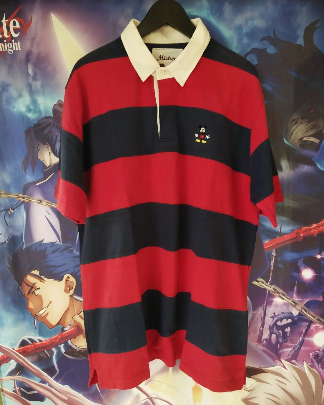 Disney × Japanese Brand Disney Mickey Mouse Rugby Polo Shirt Size US XL / EU 56 / 4 - 1 Thumbnail