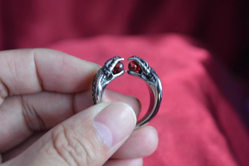 Jewelry Snake Jewelry Rings Open Size Chrome Ring (Size 7-13) Size ONE SIZE - 2 Thumbnail