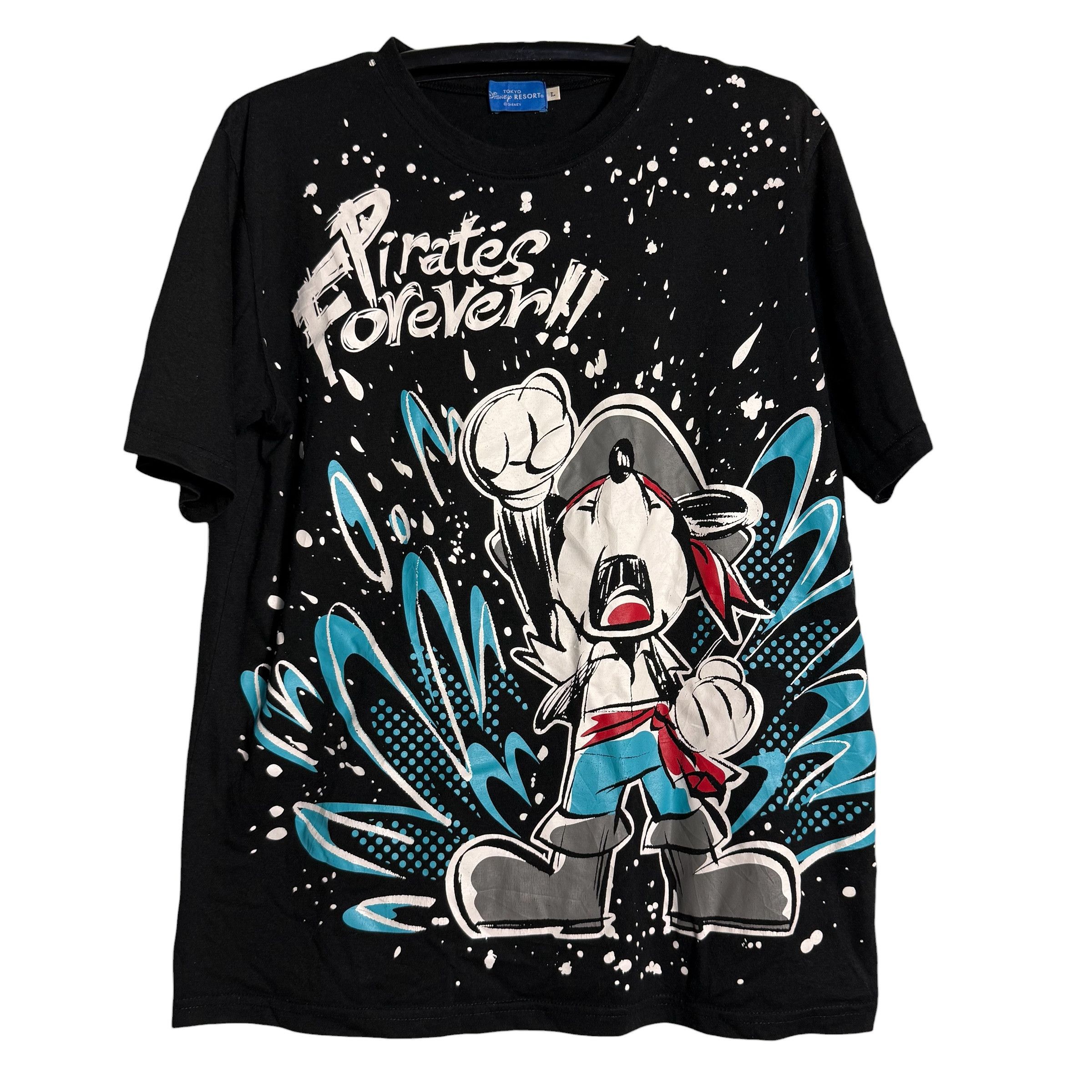 Disney 🔥RARE🔥Disney Pirates of The Caribbean All-Over T-shirt Size US L / EU 52-54 / 3 - 1 Thumbnail