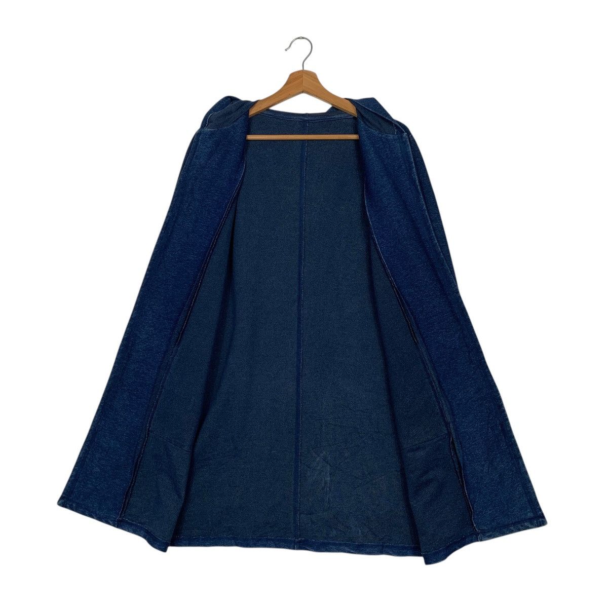 Other Hiroko Kitajima Indigo Hooded Buttonless Jacket Size US M / EU 48-50 / 2 - 12 Thumbnail