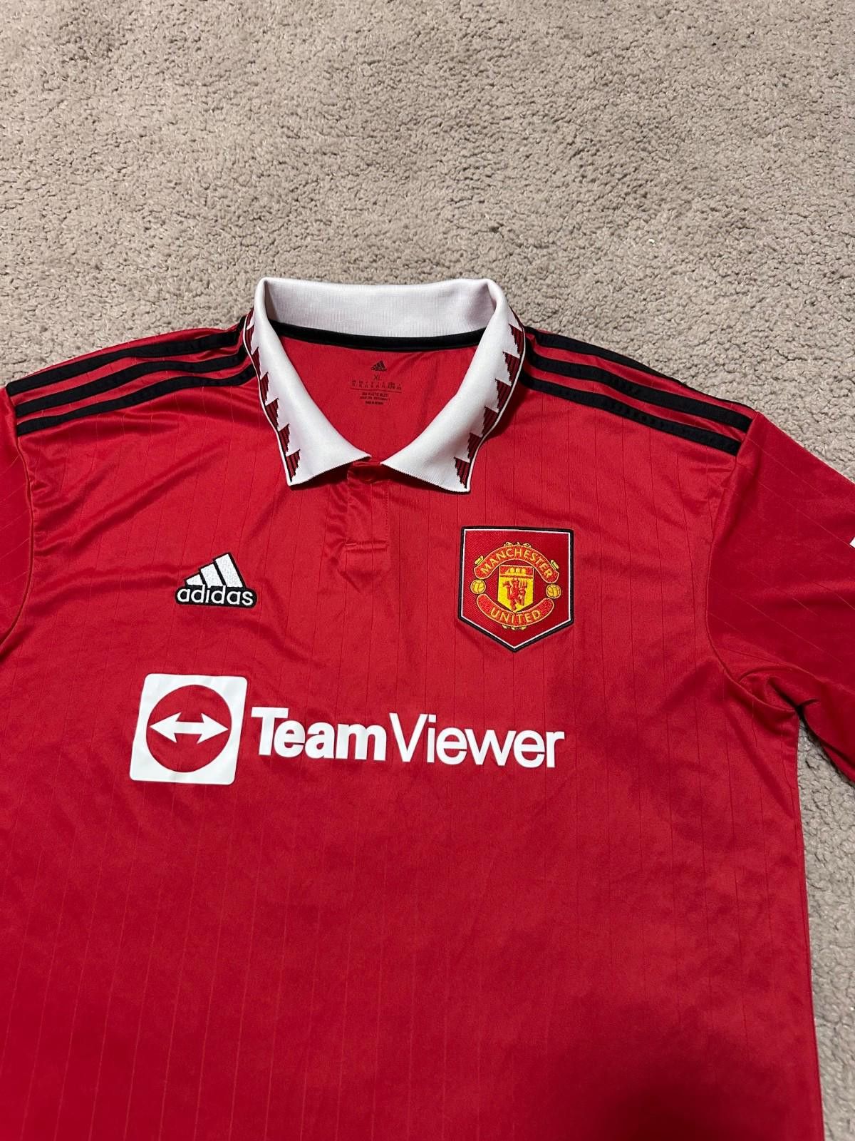 Adidas MANCHESTER UNITED 2022/23 FOOTBALL SHIRT SOCCER JERSEY Size US XL / EU 56 / 4 - 3 Thumbnail