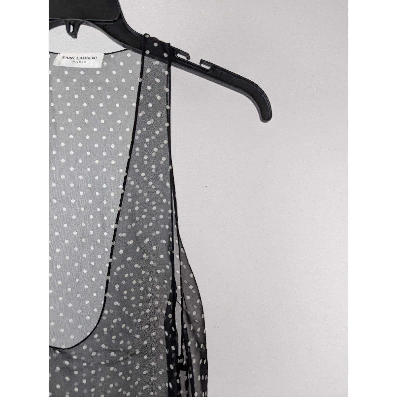 Saint Laurent Paris o1rshd1 Tank Tops / Moussseline Petit Pois in Noir Size US M / EU 48-50 / 2 - 5 Thumbnail