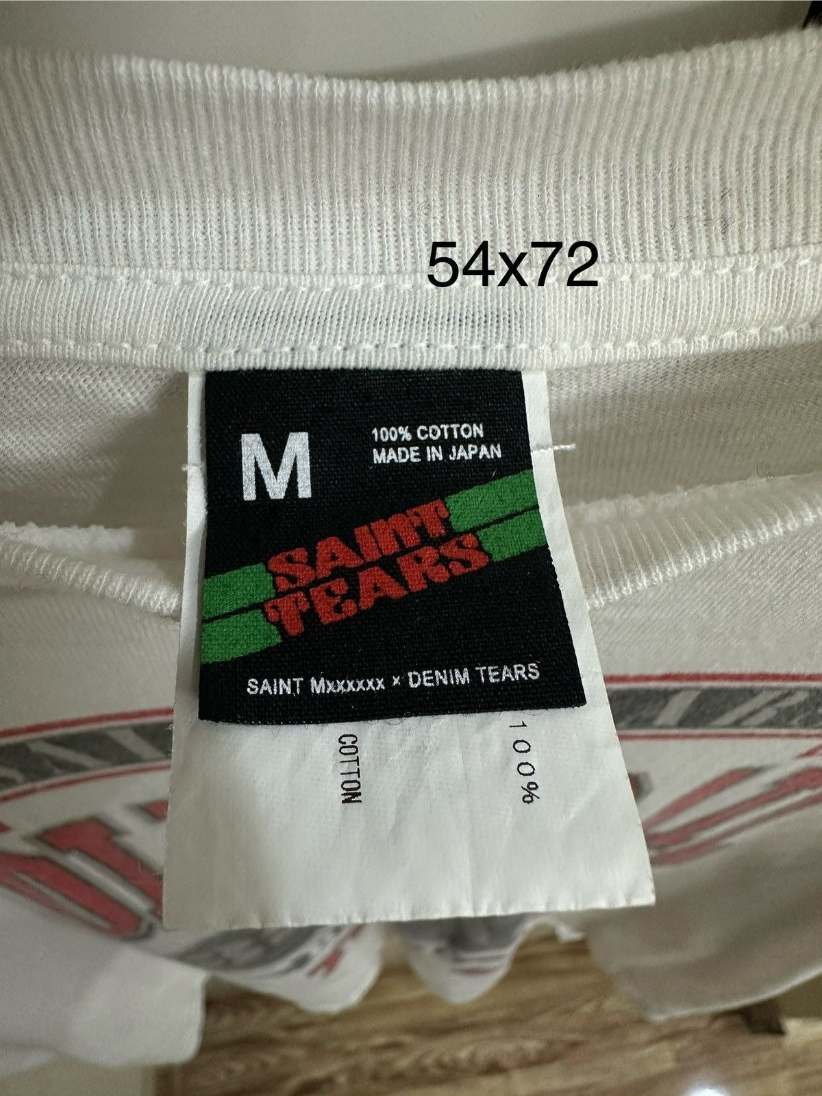 DENIM TEARS × Japanese Brand × Saint Michael (SOLD) Saint Mx6 x Denim Tears Tshirt Size US M / EU 48-50 / 2 - 2 Thumbnail