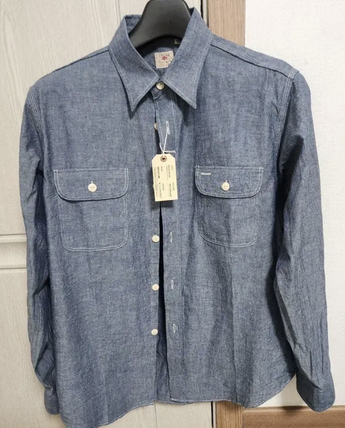 Sugar Cane Sugar Cane Blue Chambray Work Shirt Size US M / EU 48-50 / 2 - 1 Thumbnail