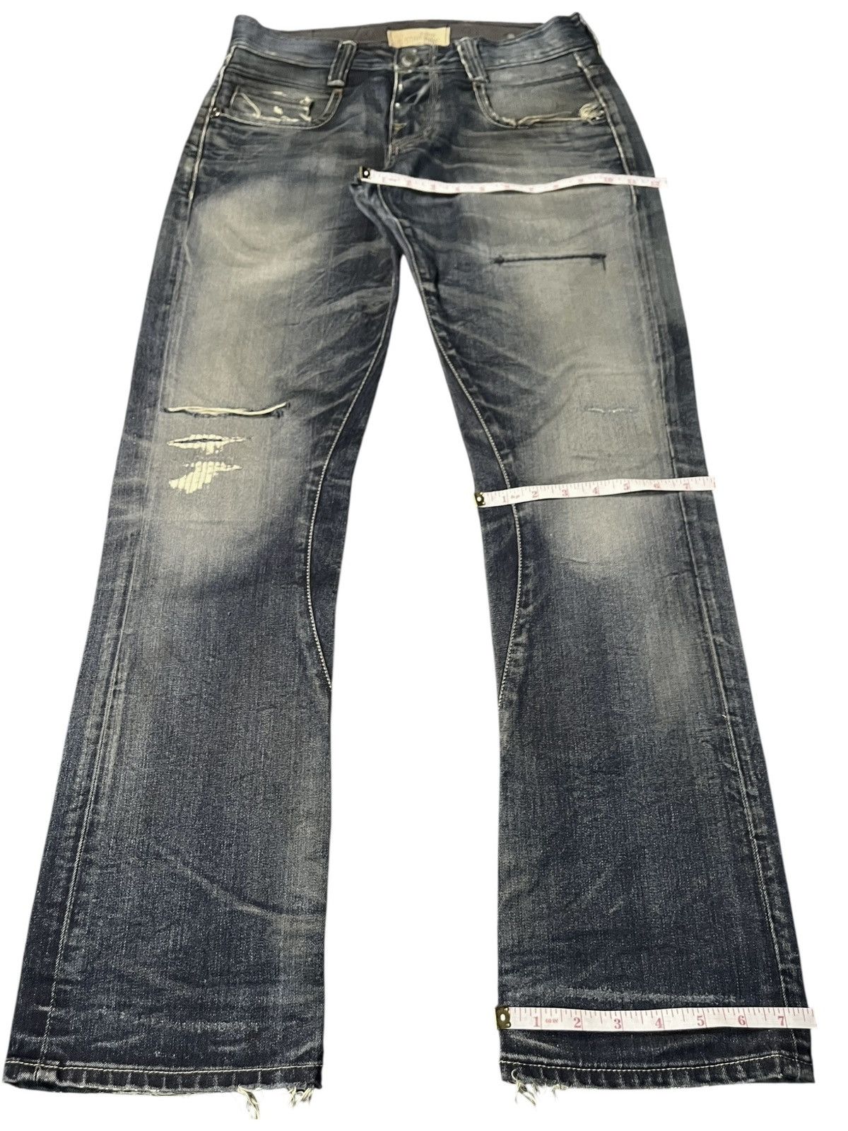 G-Star Vintage Italy G Star Raw Mud Wash Distressed Jeans Size US 31 - 8 Thumbnail